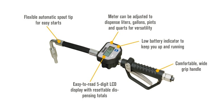 FLEXMAN Oil Control Valve, Alloy Steel Digital Meter Dispensing Nozzle