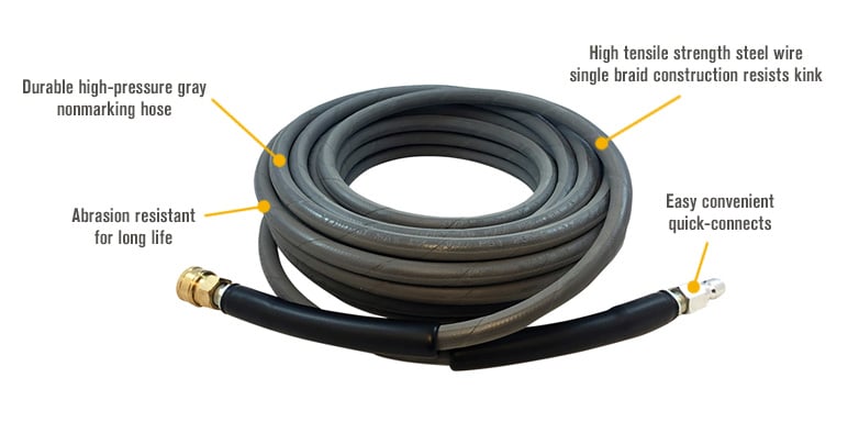 Power Washer Hose, 3000-4000PSI