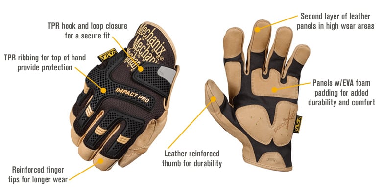 Mechanix impact pro gloves on sale