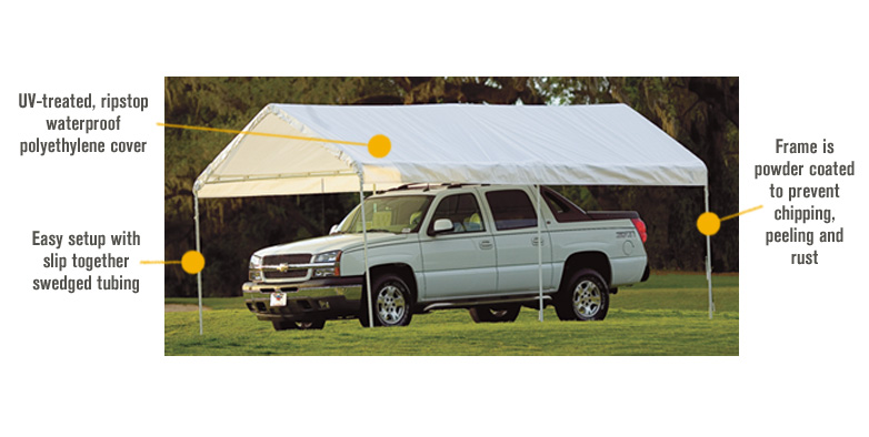 ShelterLogic MaxAP Outdoor Canopy Tent, 20ft. x 10ft., 6-Leg