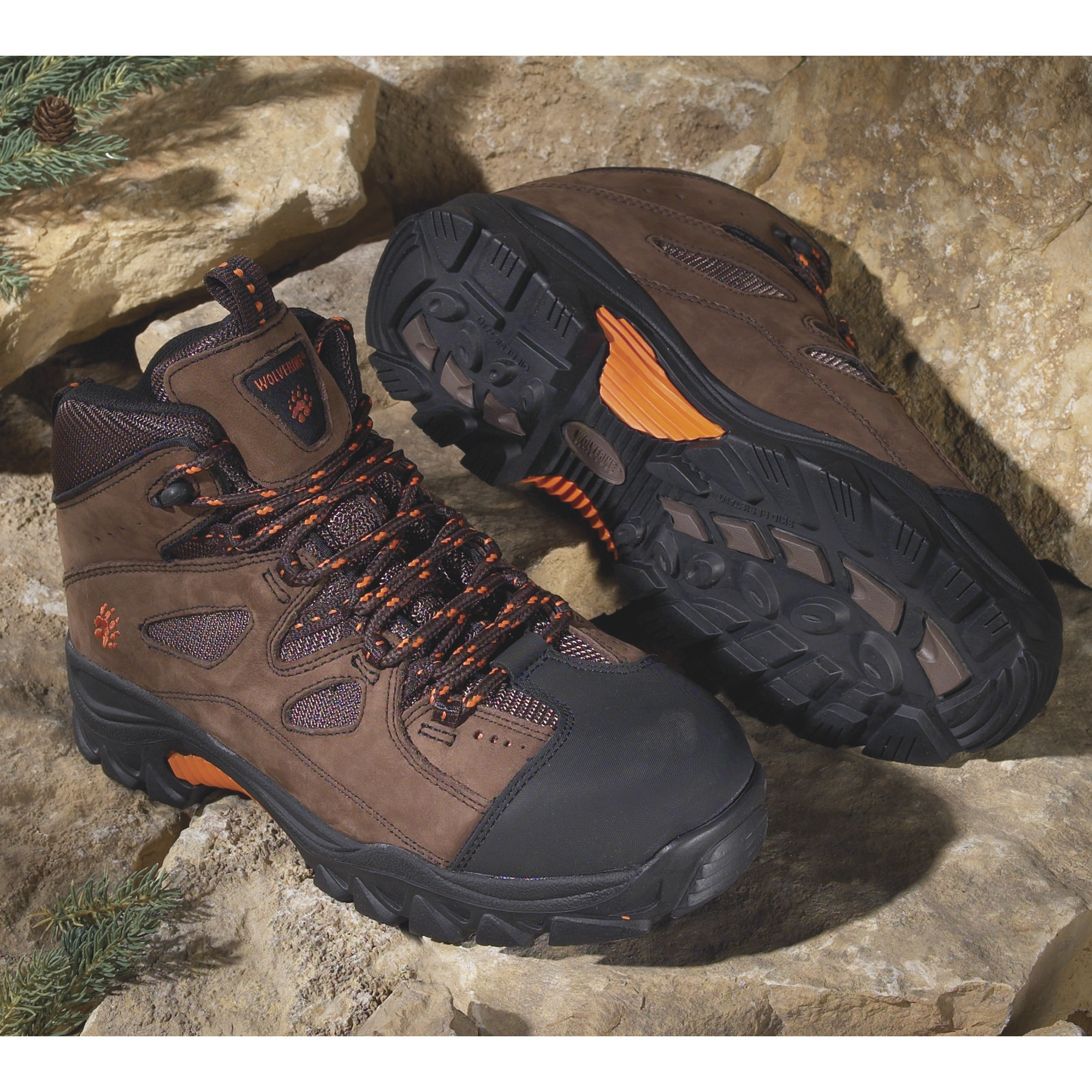 Wolverine Men's 6in. Hudson Steel-Toe EH Hiker — Size 10, Model# W02194