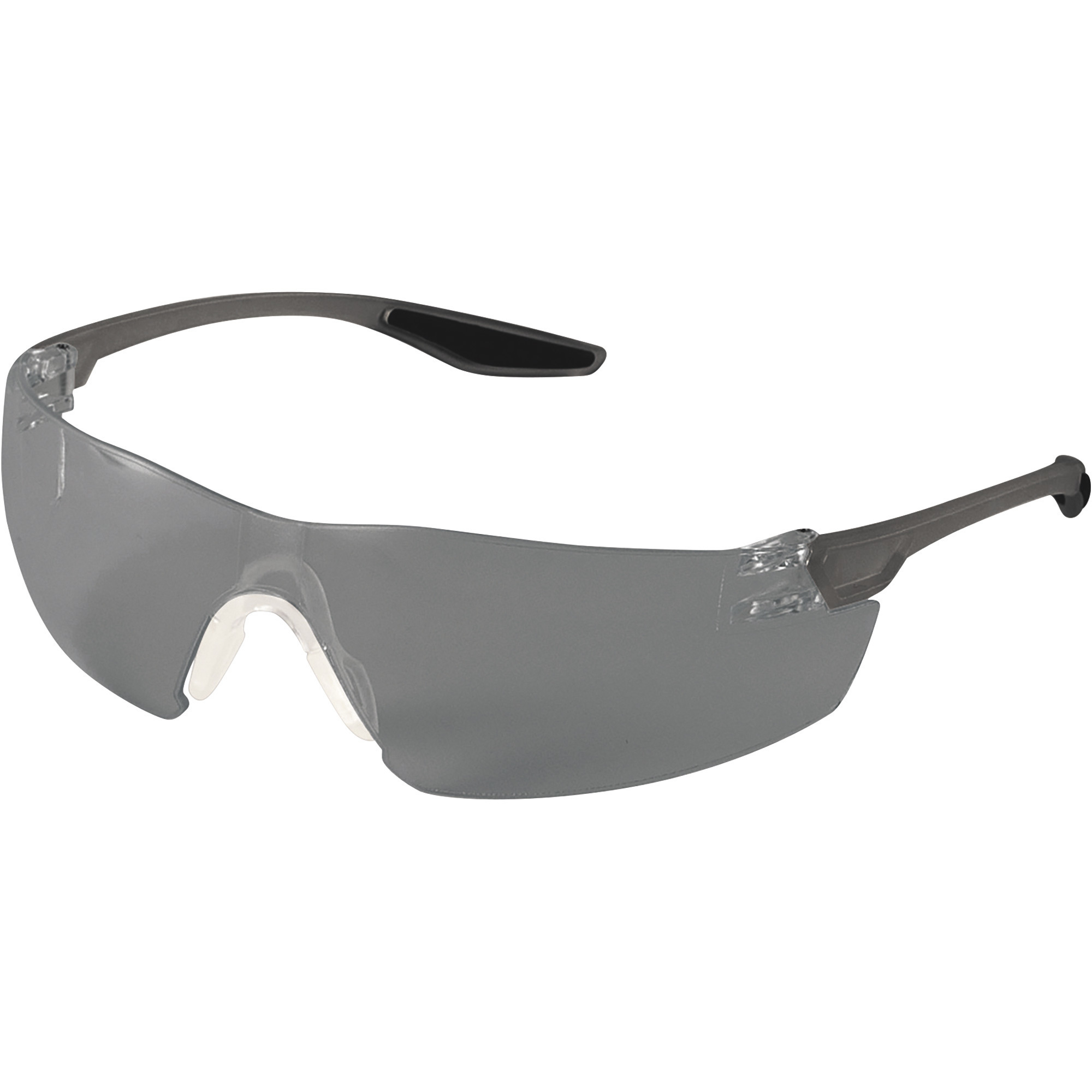 Bullhead Discus Safety Glasses, 10 Base Curve Wrap Around, Smoke, Model