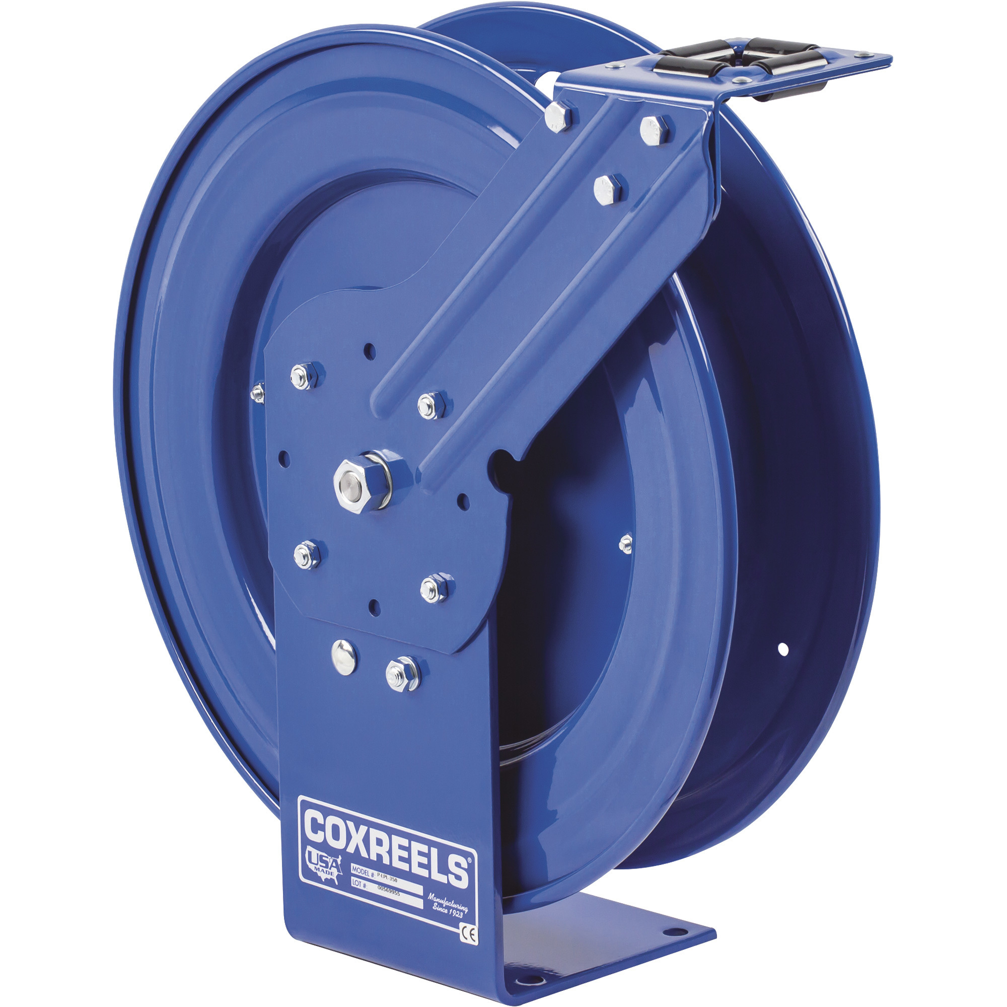 Coxreels EZ-Coil Safety Hose Reel, Holds 3/8Inch x 50ft. Hose, Max. 300 PSI, Model EZ-P-LPL-350