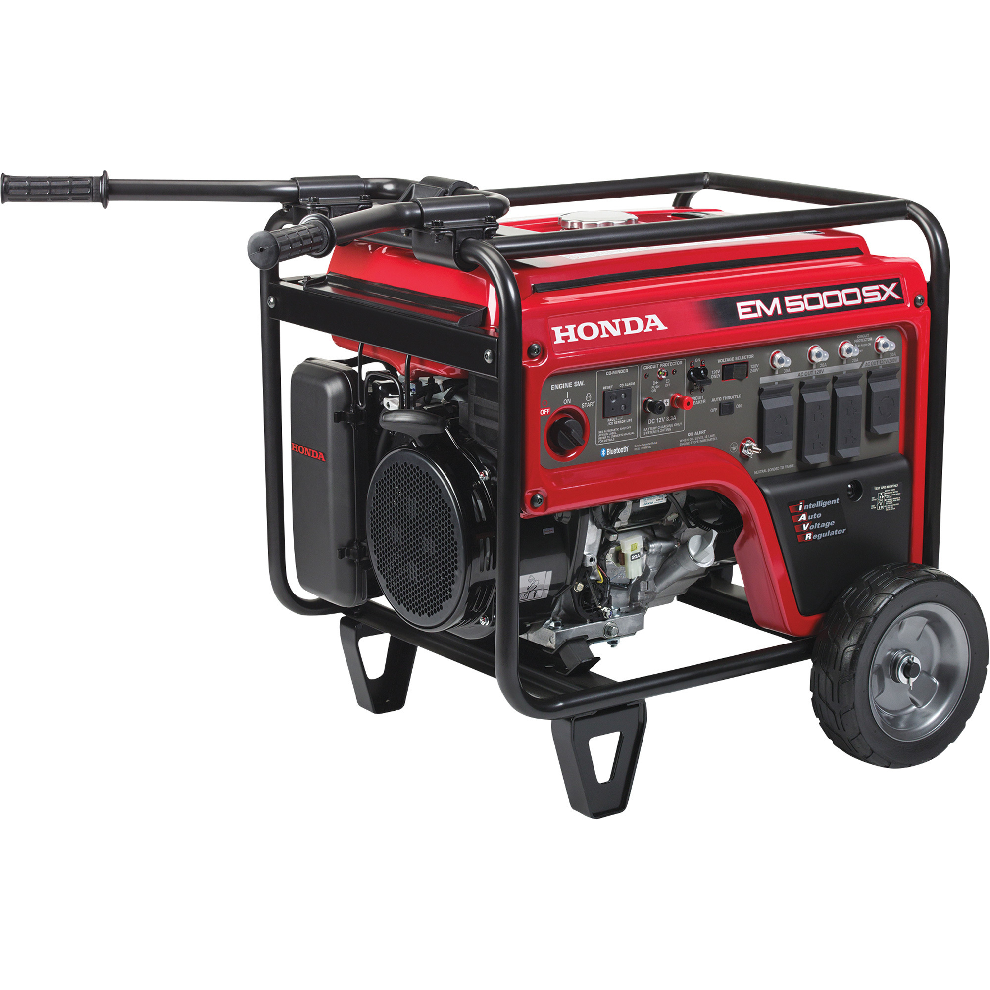 Honda 5,000 Watts EM5000S iAVR Series Portable Generator - Electric Start, Model EM5000SXK3AN