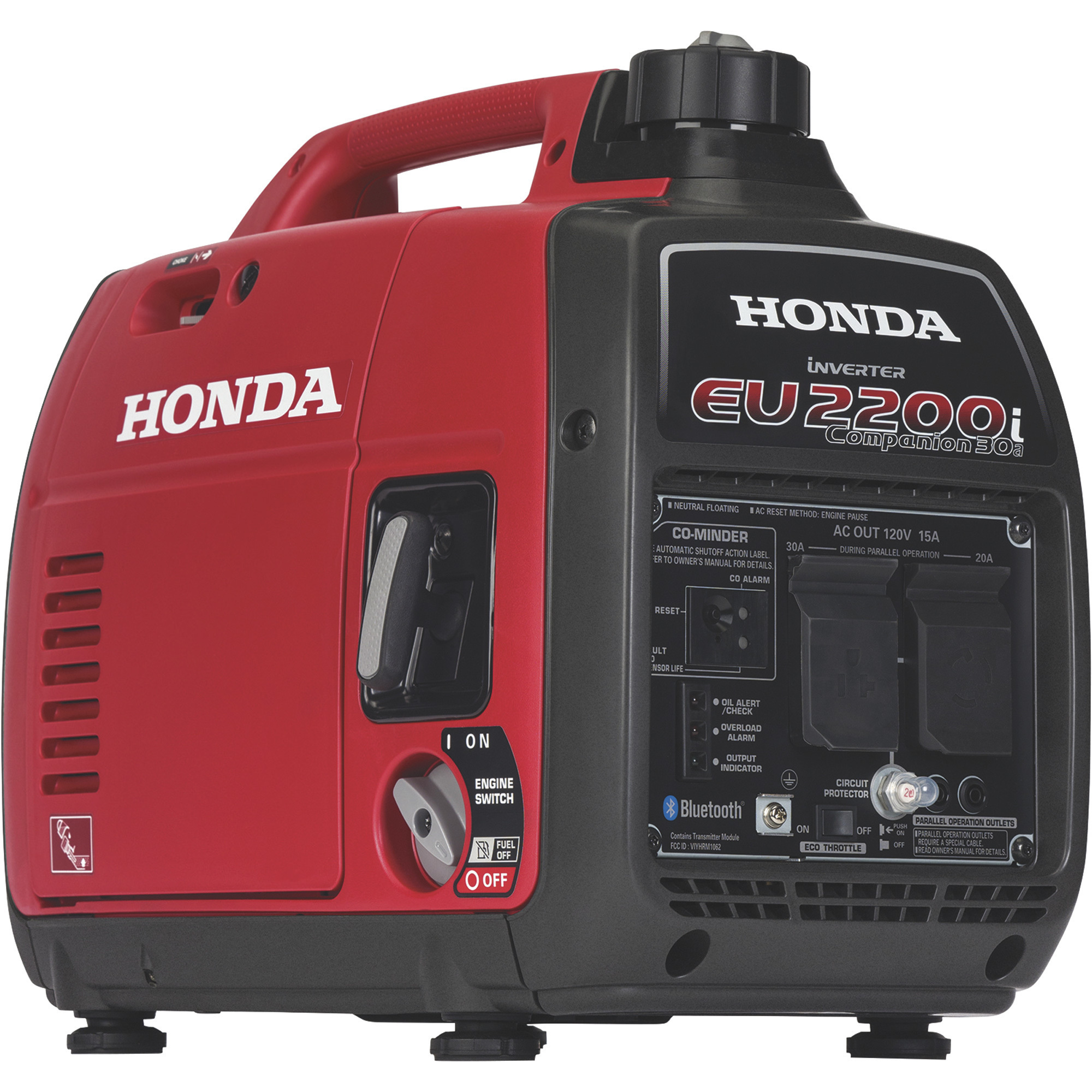 Honda EU2200iTAN1 Companion Inverter Generator, 2200 Surge Watts, 1800 Rated Watts, Parallel Capable, Model EU2200iTAN1 Companion