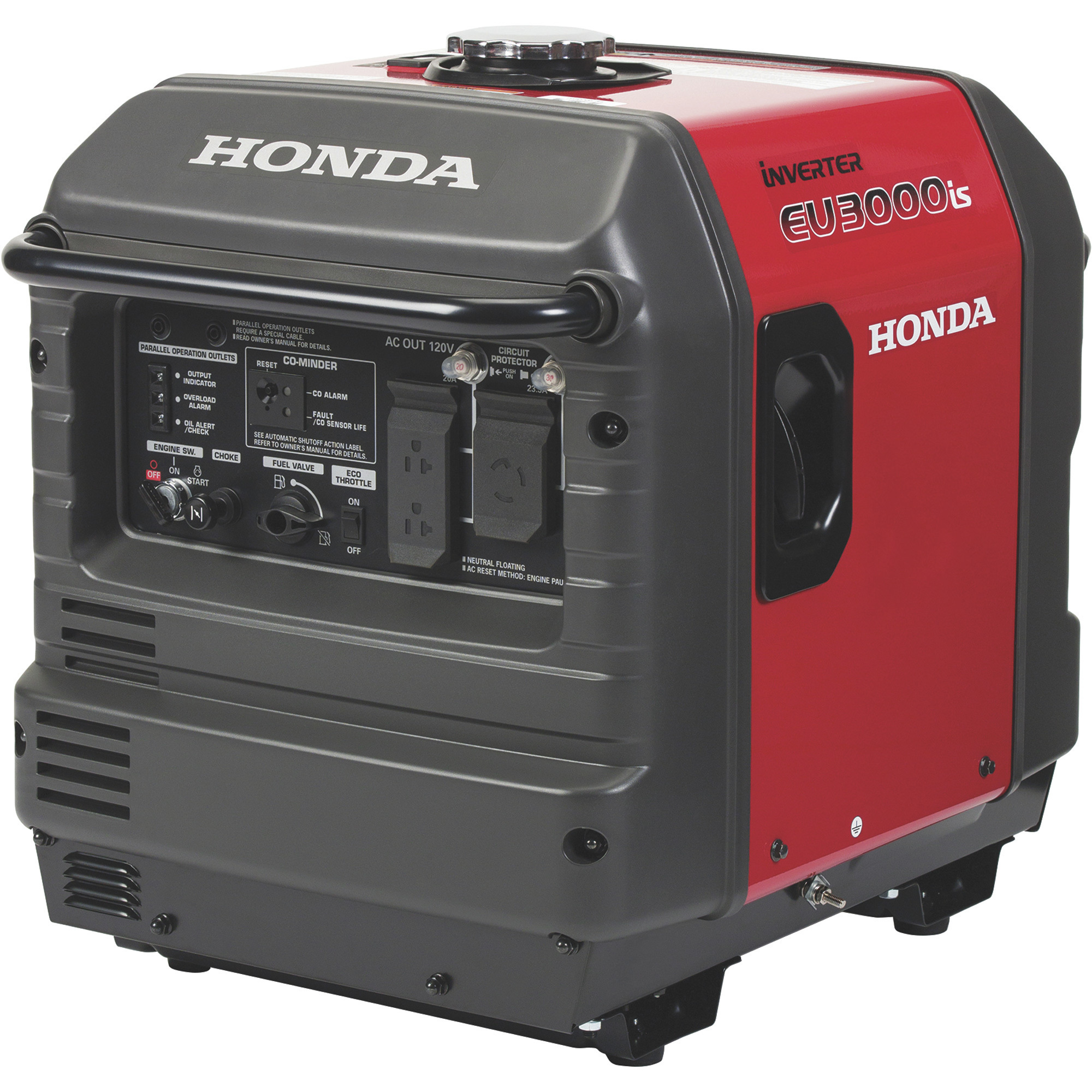 Honda EU3000iS1AN 3,000 Watts Portable Inverter Generator - Electric Start, Model EU3000S1AN