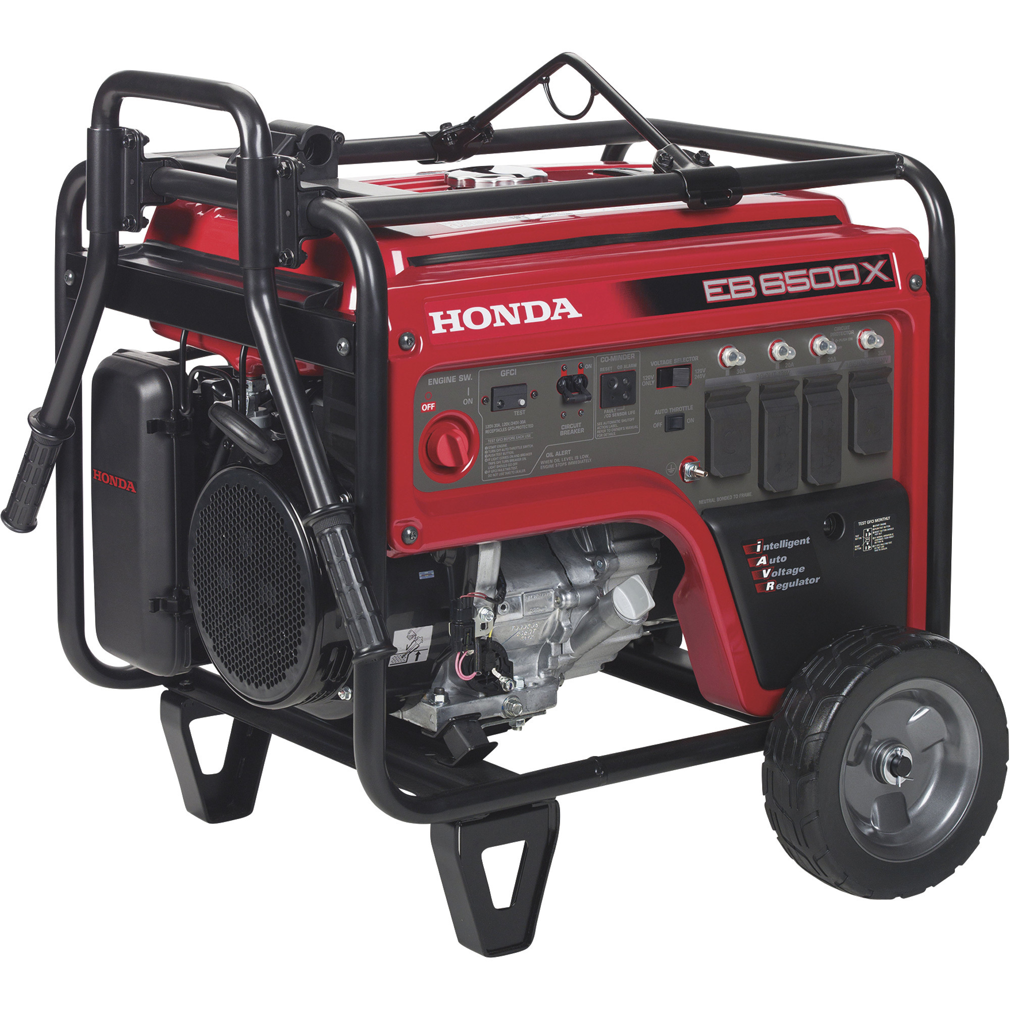 Honda EB6500 iAVR Series Portable Generator, 6500 Surge Watts, 5500 Rated Watts, Model EB6500X1AN