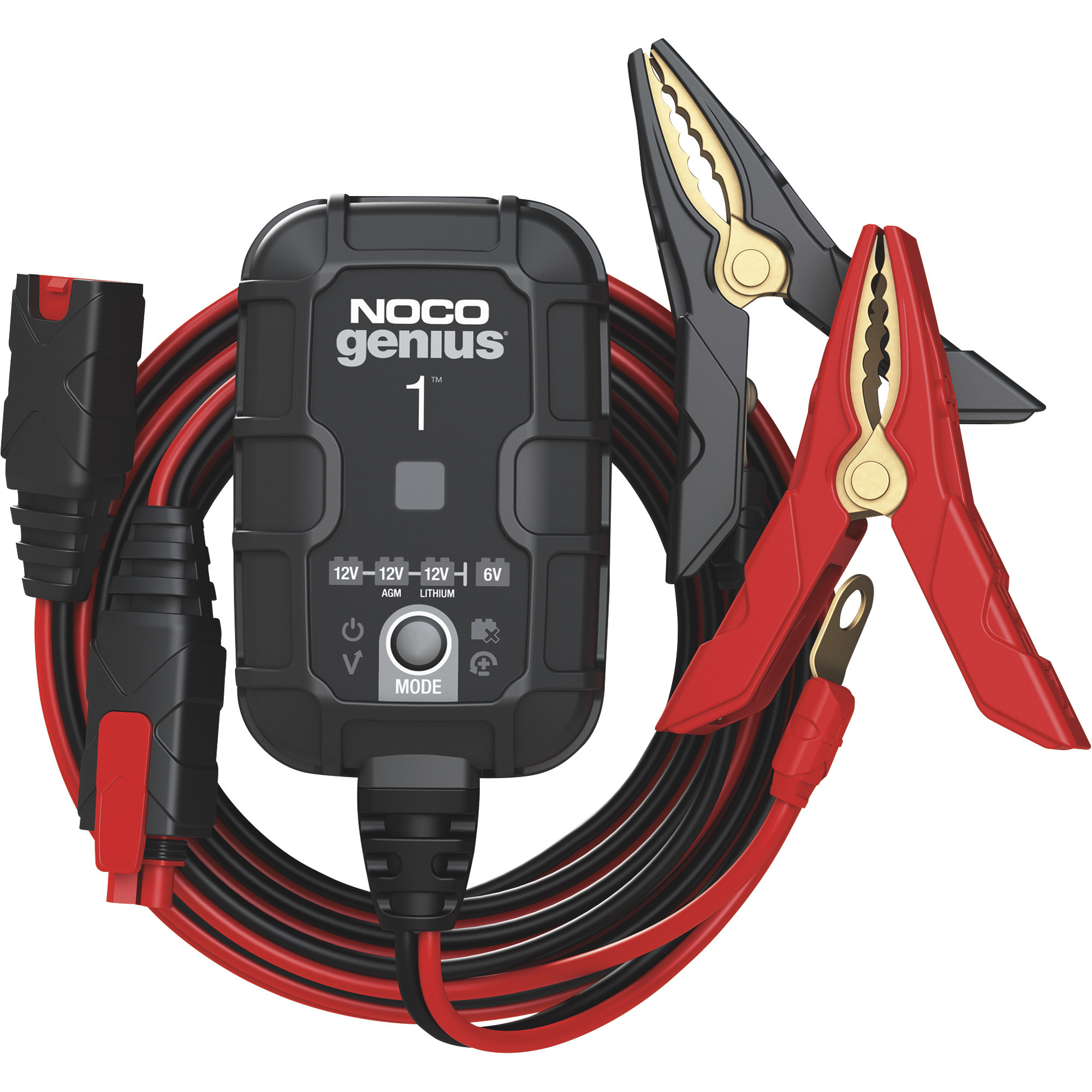 NOCO Genius1 Portable Automatic Battery Charger/Maintainer â 6/12 Volt, Model GENIUS1