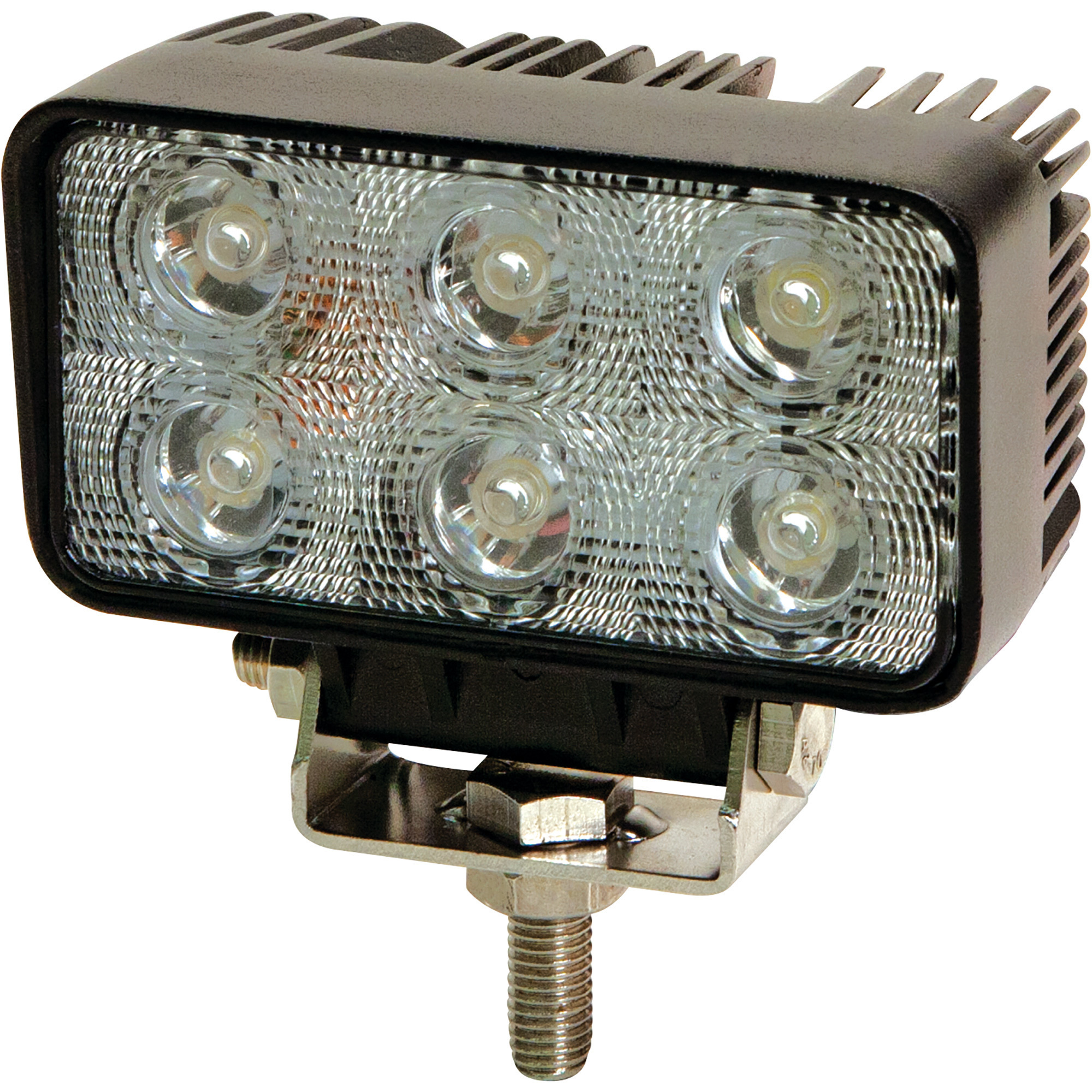 ECCO LED Rectangular Work Light â 12/24V, 1000 Lumens, 6 LEDs, Model EW2411