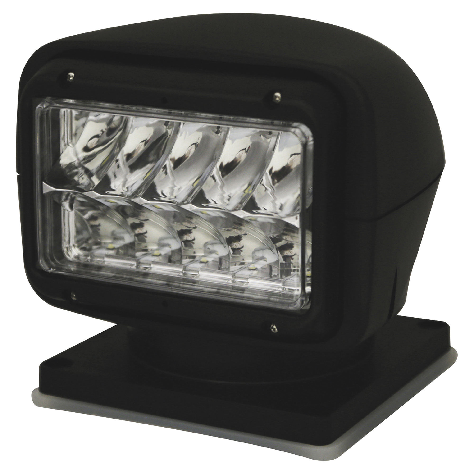 Ecco LED Spotlight with Wireless Remote Control â 5375 Lumens, 10 LEDs, Black, Model EW3010