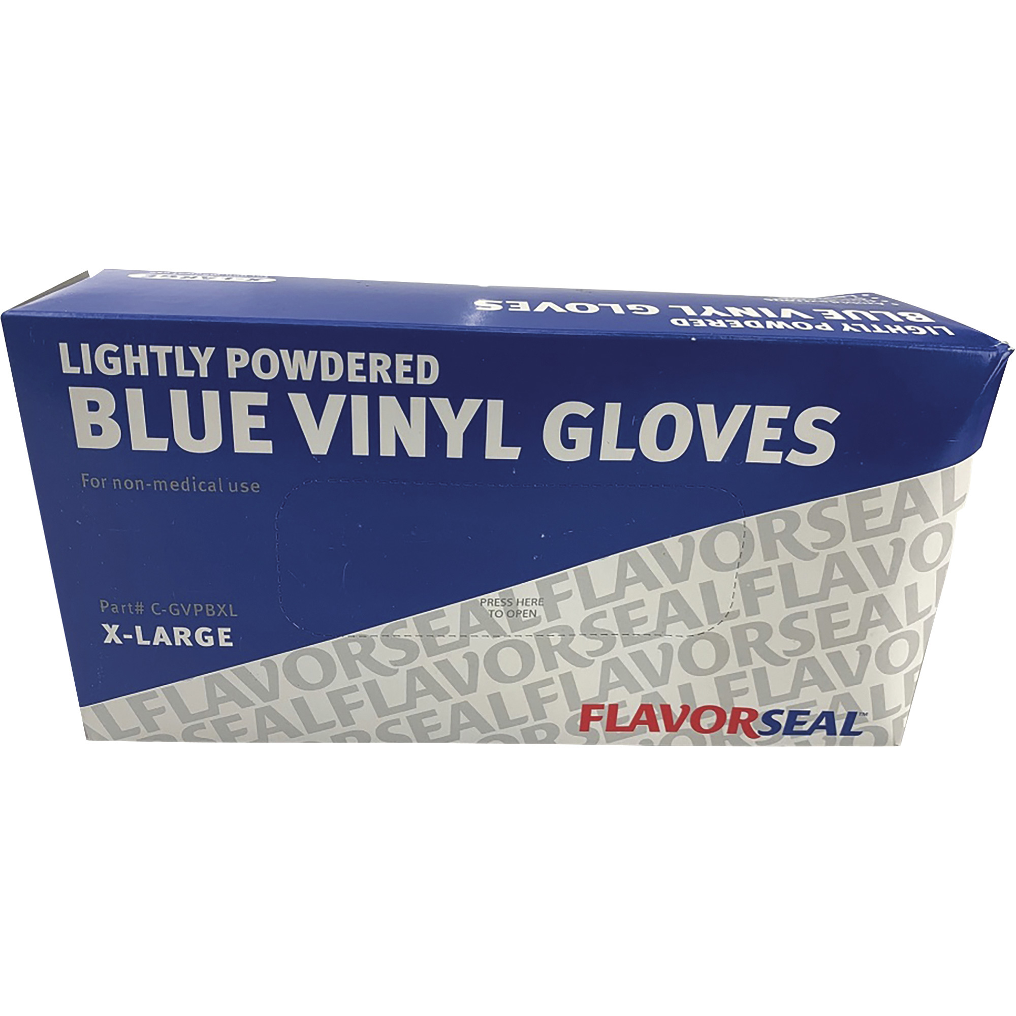 Hawk Disposable Vinyl Safety Gloves â 100-Pack, Blue, Large, Model GL-42-10WB-L