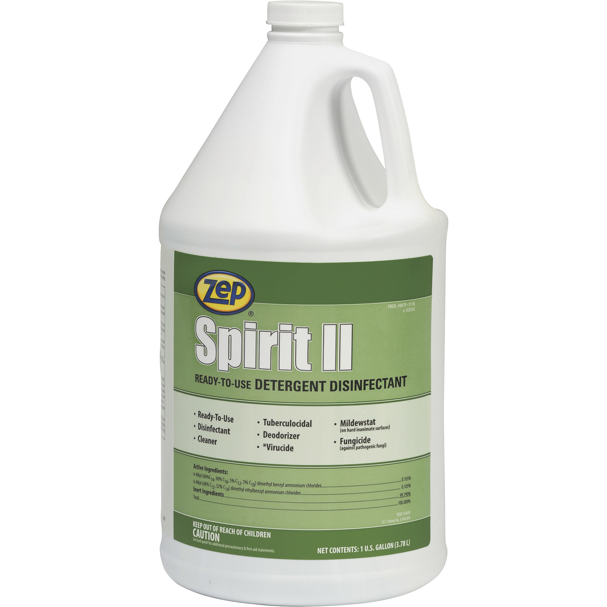 Zep Spirit Germicidal Cleaner and Deodorant â 1-Gallon Jug, Citrus Scent