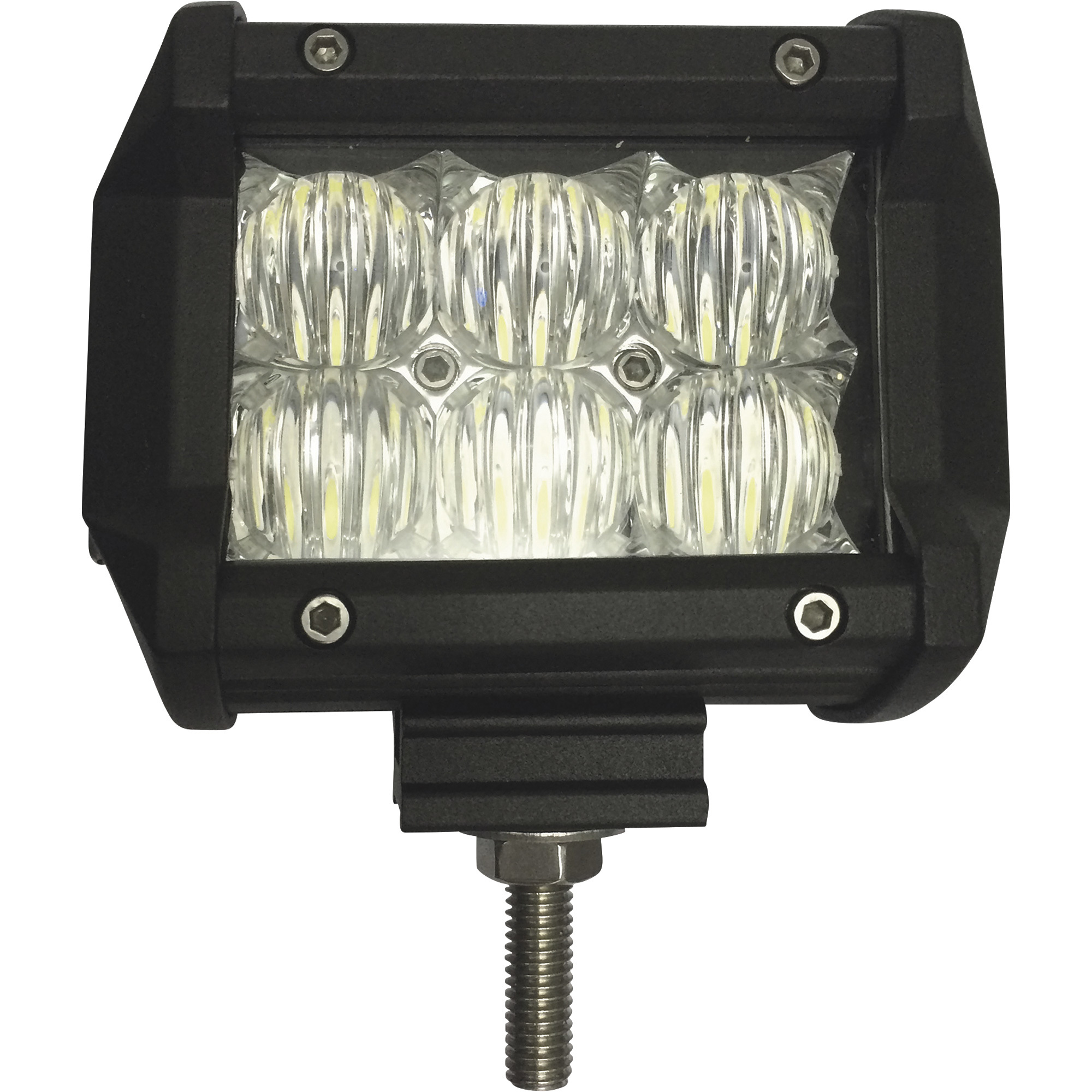 Blazer 12/24 Volt LED Double Row Fog Light Bar â 4Inch, 1600 Lumens, 6 LEDs, Model CWL514