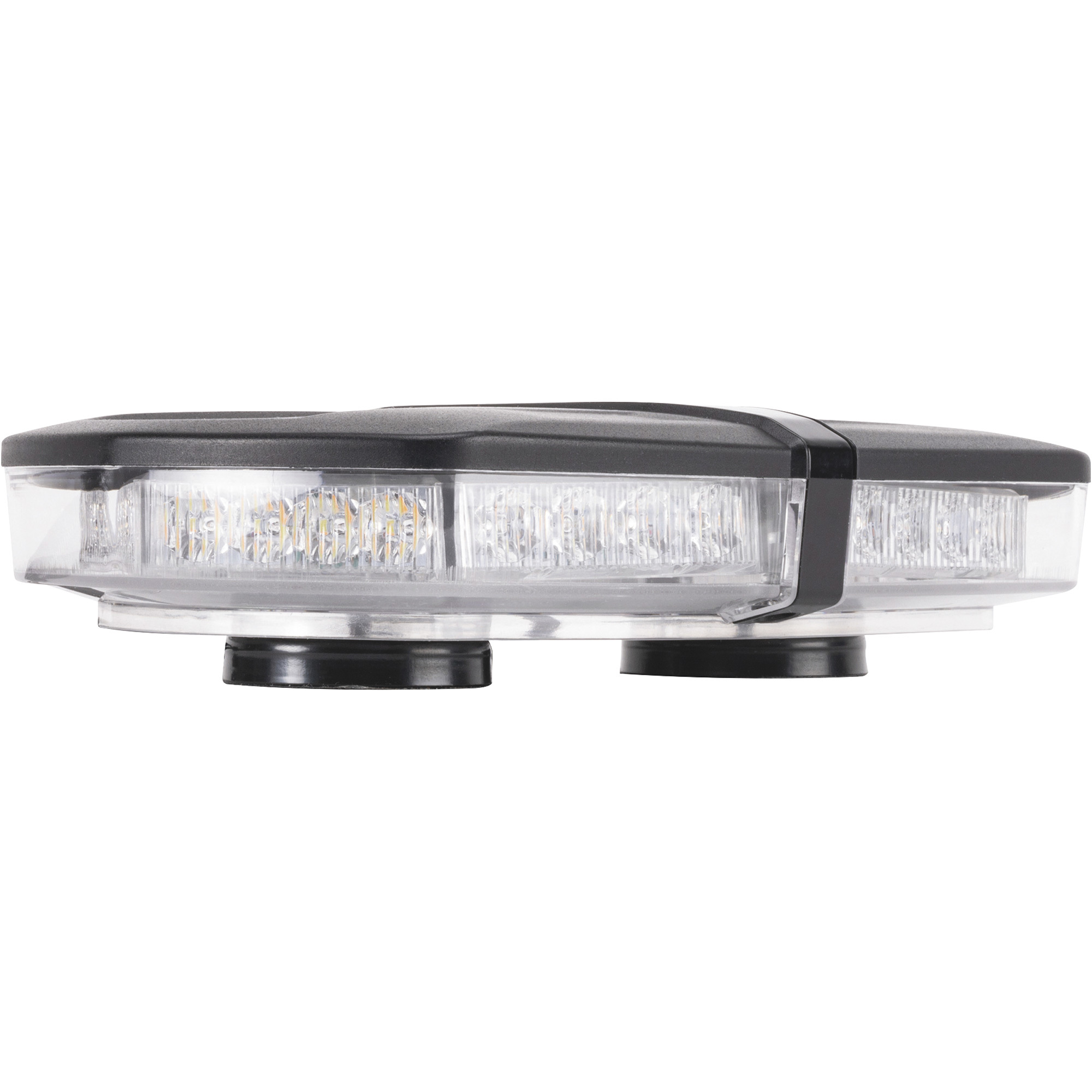 Blazer 12V LED Class 2 Micro Warning Light Bar â White/Amber, 9 Flash Patterns, Magnetic Mount, Model C4856CAC