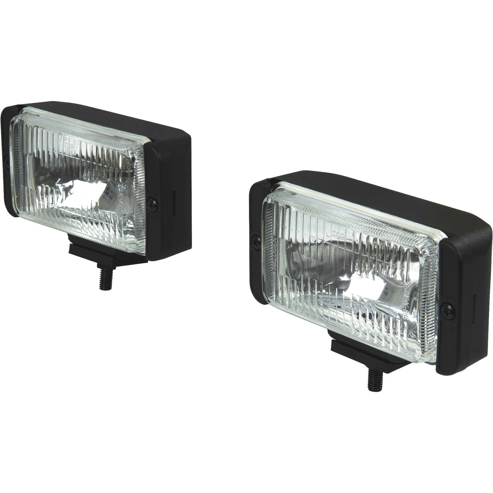 Blazer 12V Rectangular Halogen Driving Light Kit â 2 Lights, Model DF1073KB