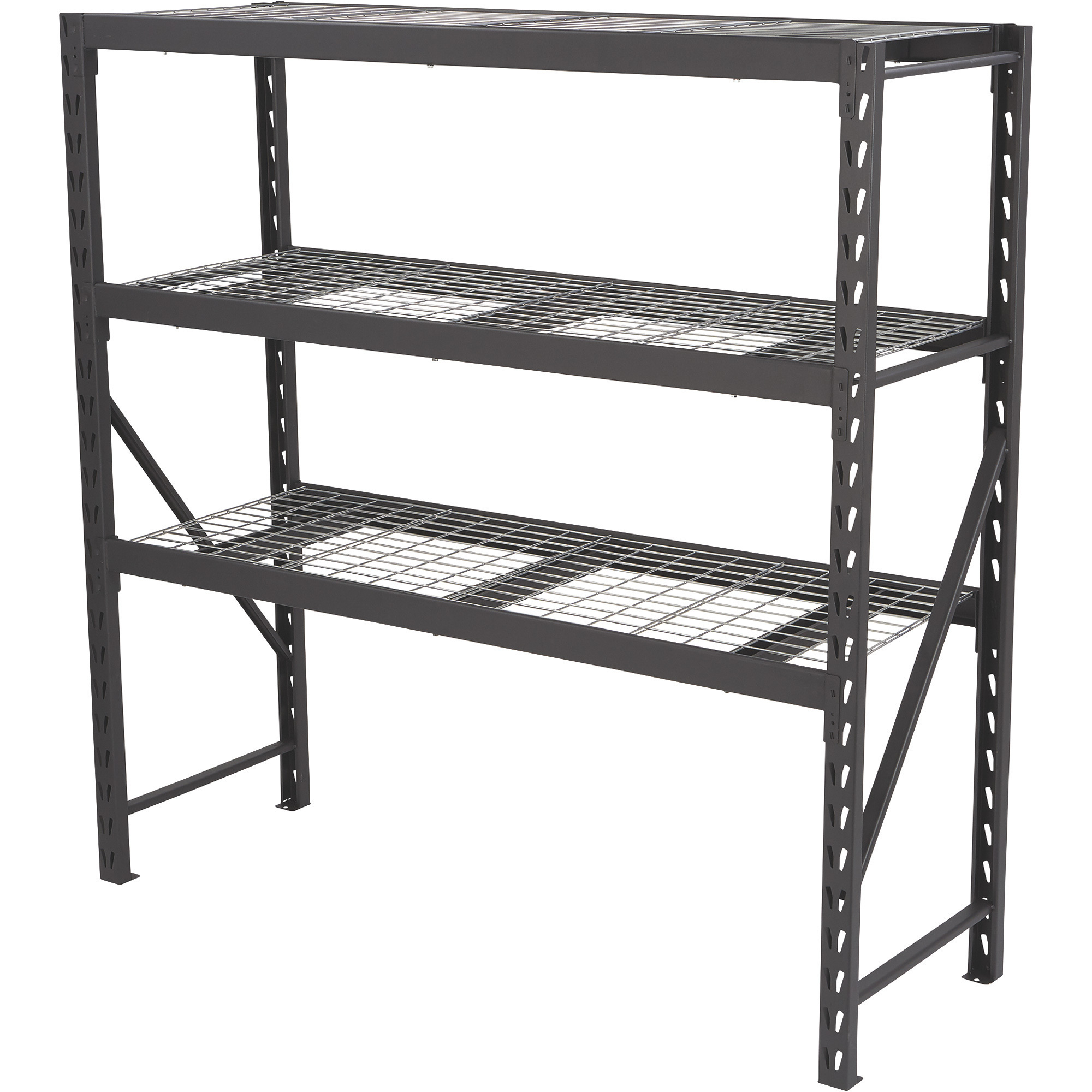 Ironton Industrial Steel Shelving, 72Inch W x 24Inch D x 72Inch H, 3 Shelves