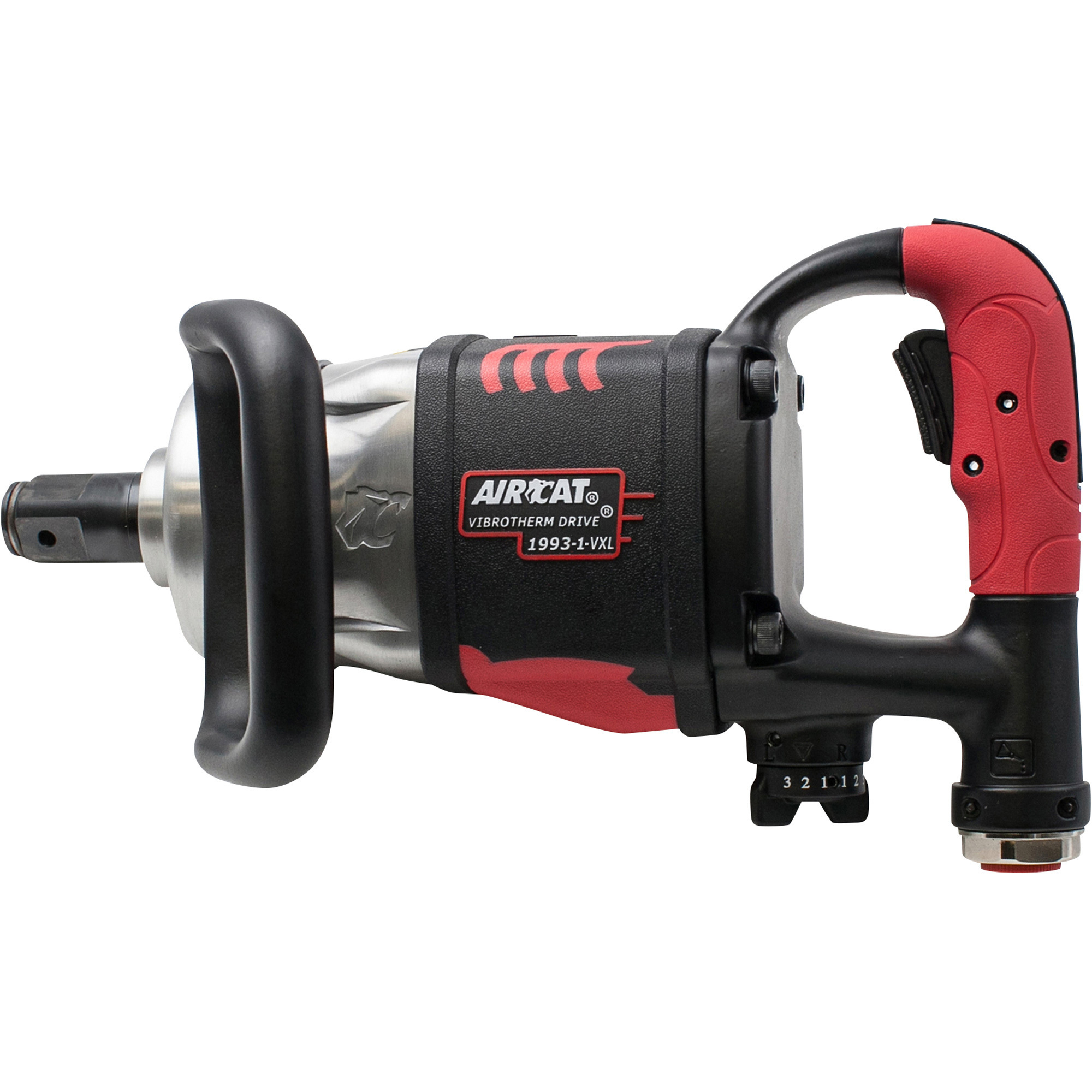 AIRCAT Vibrotherm Drive Composite Air Impact Wrench, 1Inch Drive, 2100 Ft./Lbs. Max. Torque, Model 1993-1-VXL