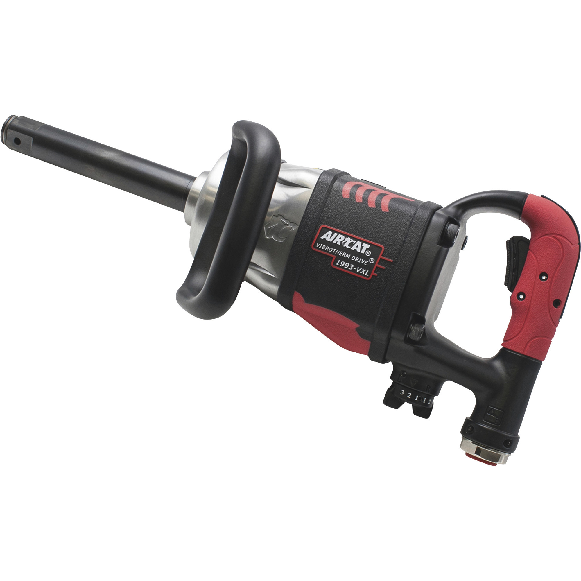 AIRCAT Vibrotherm Drive Composite Air Impact Wrench with 7Inch Anvil, 1Inch Drive, 2100 Ft./Lbs. Max. Torque, Model 1993-1-VXL