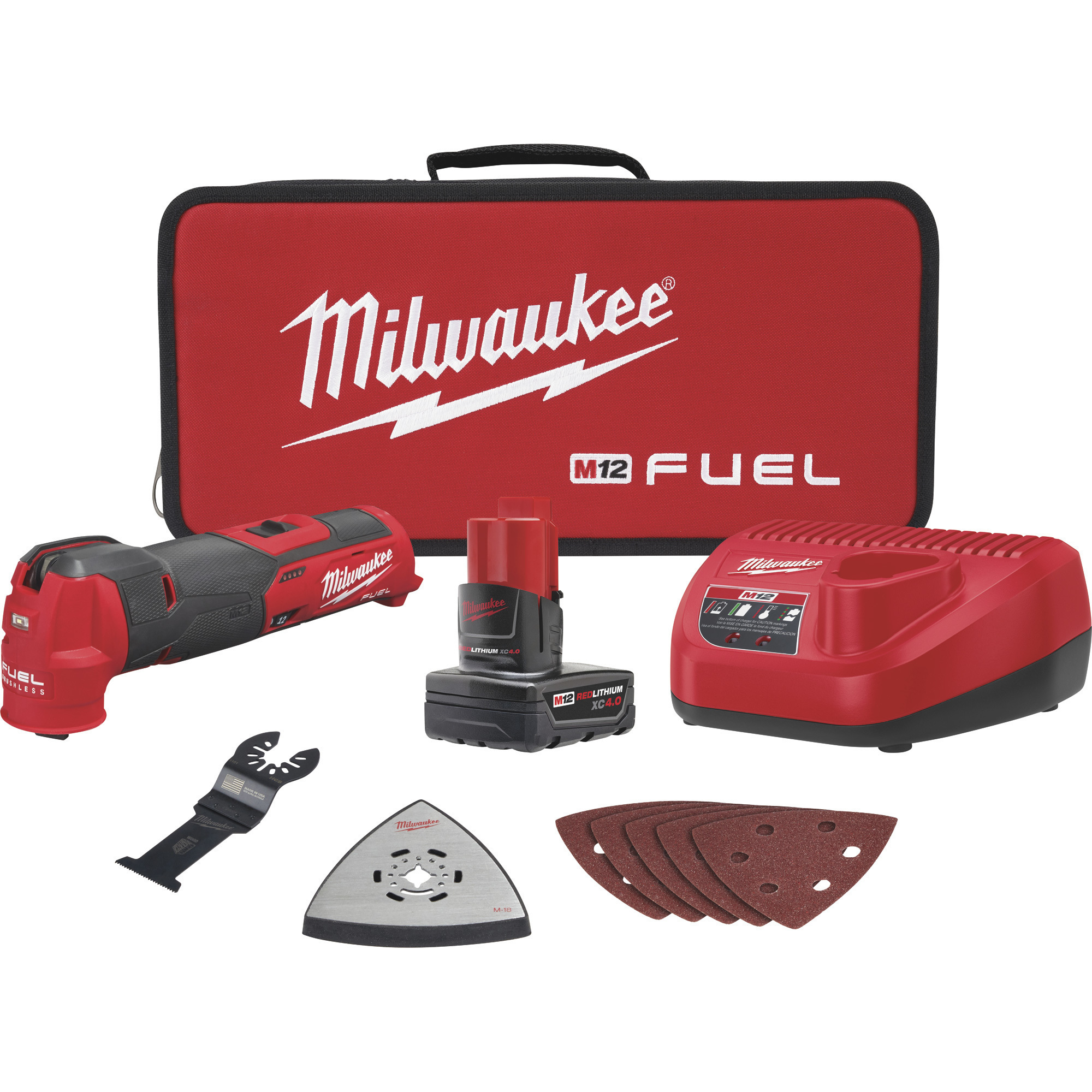 Milwaukee M12 FUEL Oscillating Multi-Tool Kit, 1 Battery, Model 2526-21XC