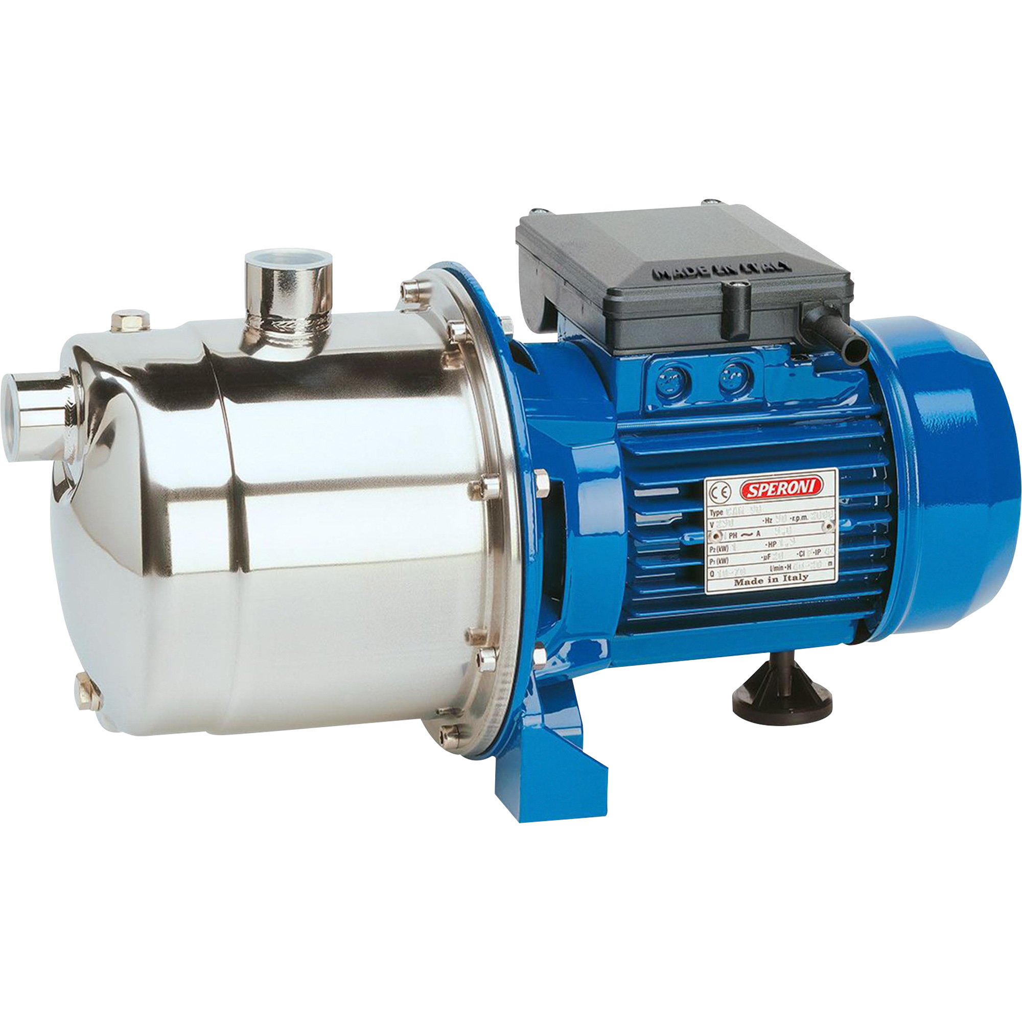Speroni Jet Water Pump, 1260 GPH, 1 HP, Model CAM95