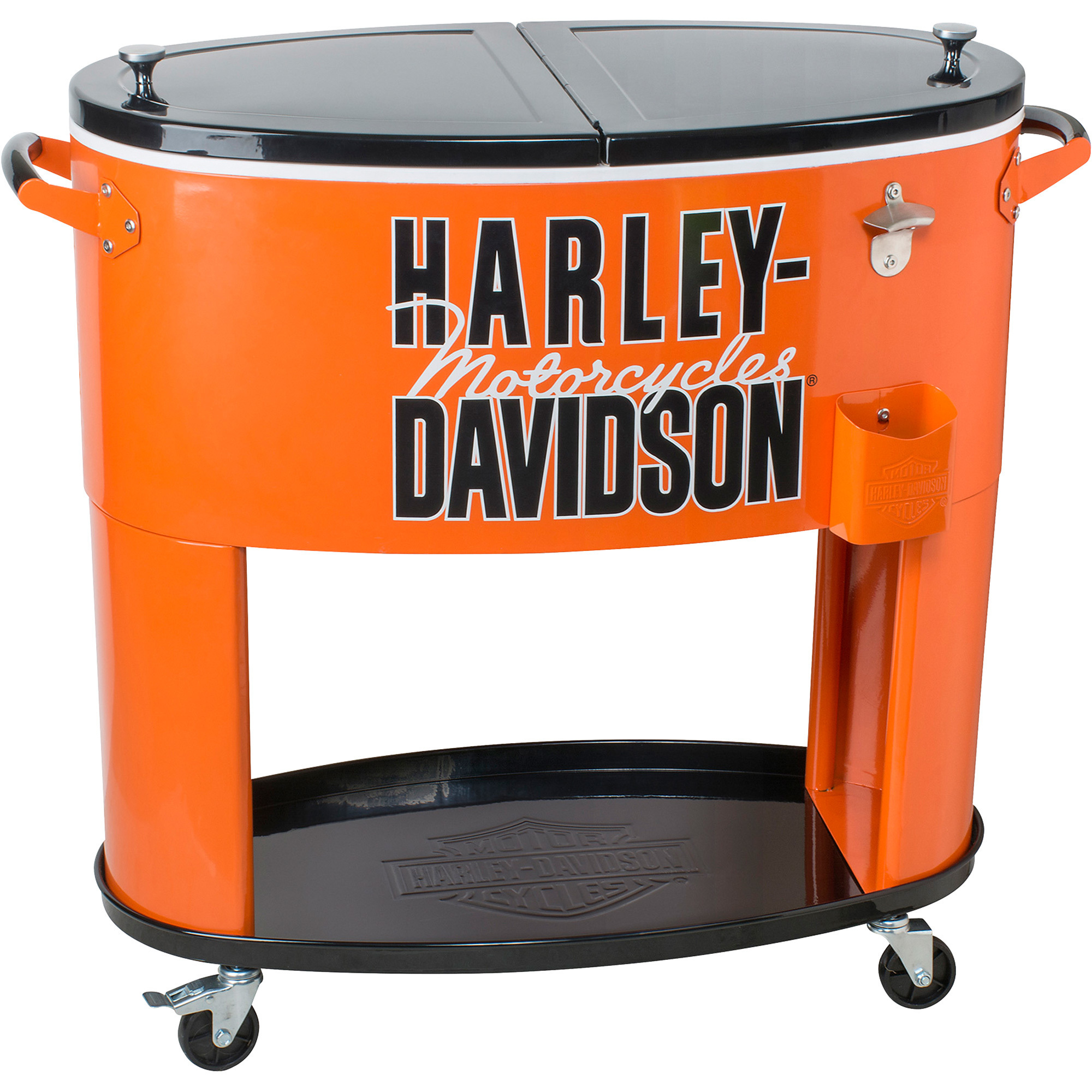 Harley-Davidson 80-Quart Rolling Cooler â 32Inch L x 17Inch W x 35Inch H., Model HDL-10073