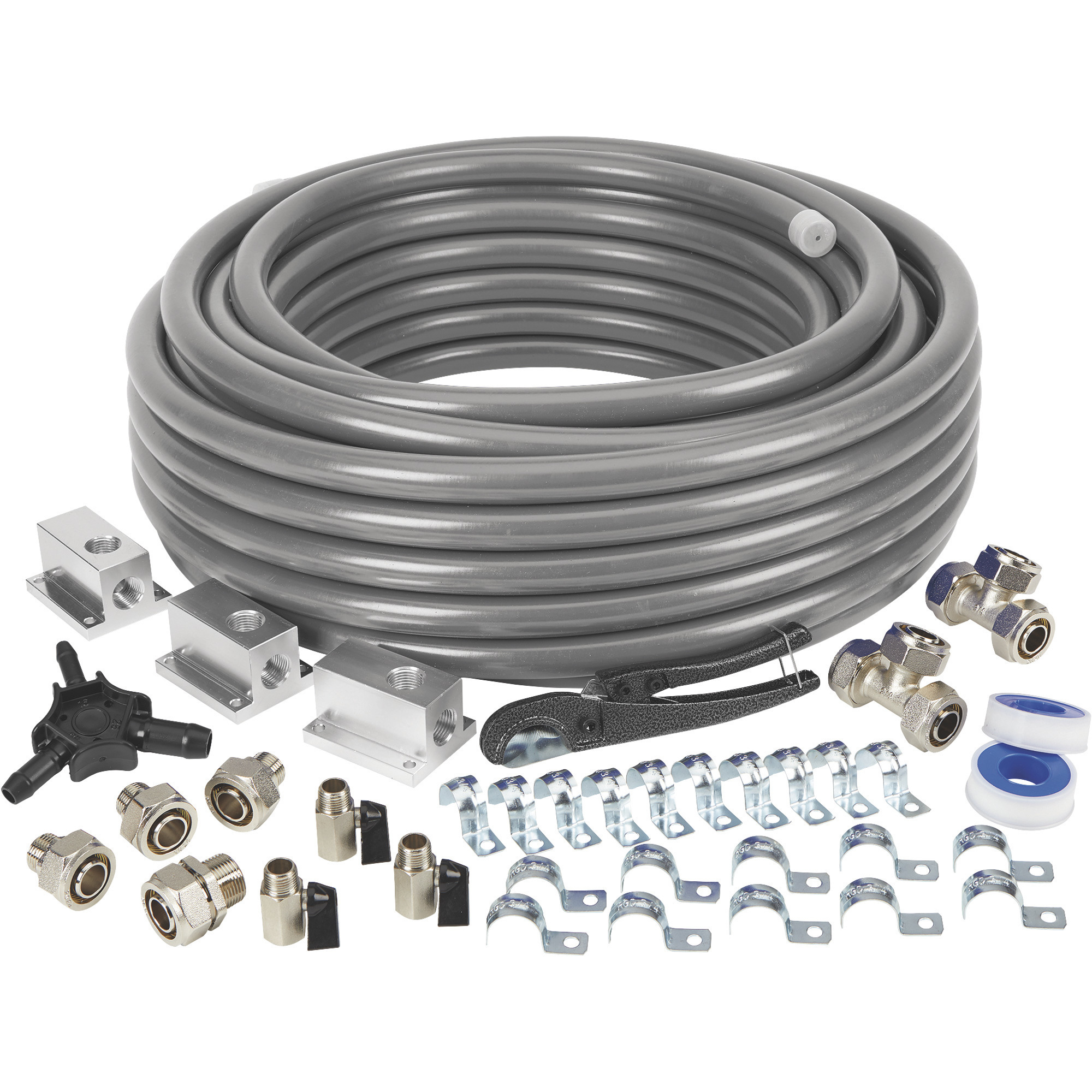 Klutch 3/4Inch 100ft. Master Kit Compressed Air Piping System