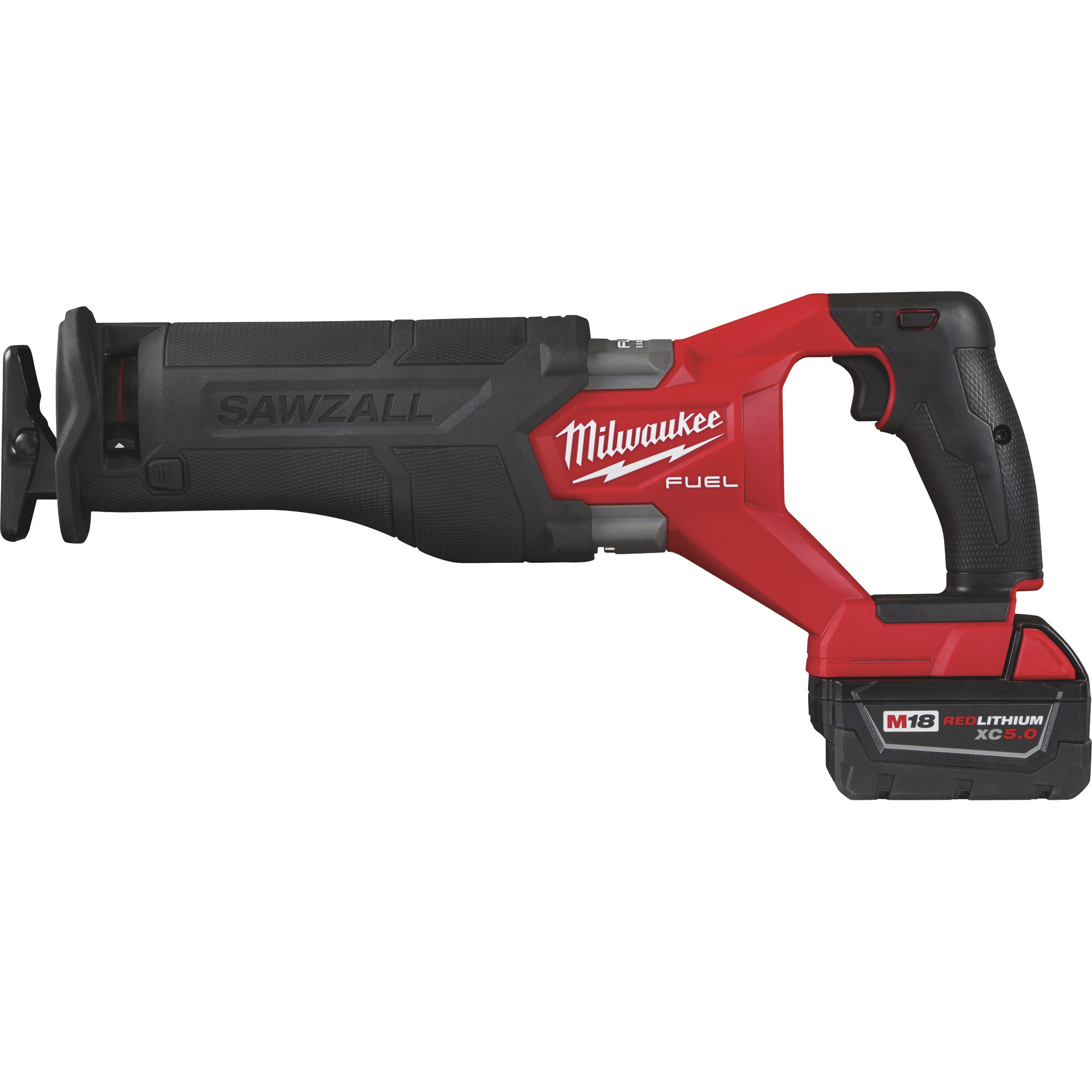 Milwaukee M18 FUEL Sawzall Recip Saw Kit, Two XC5.0 Batteries, Model 2821-22