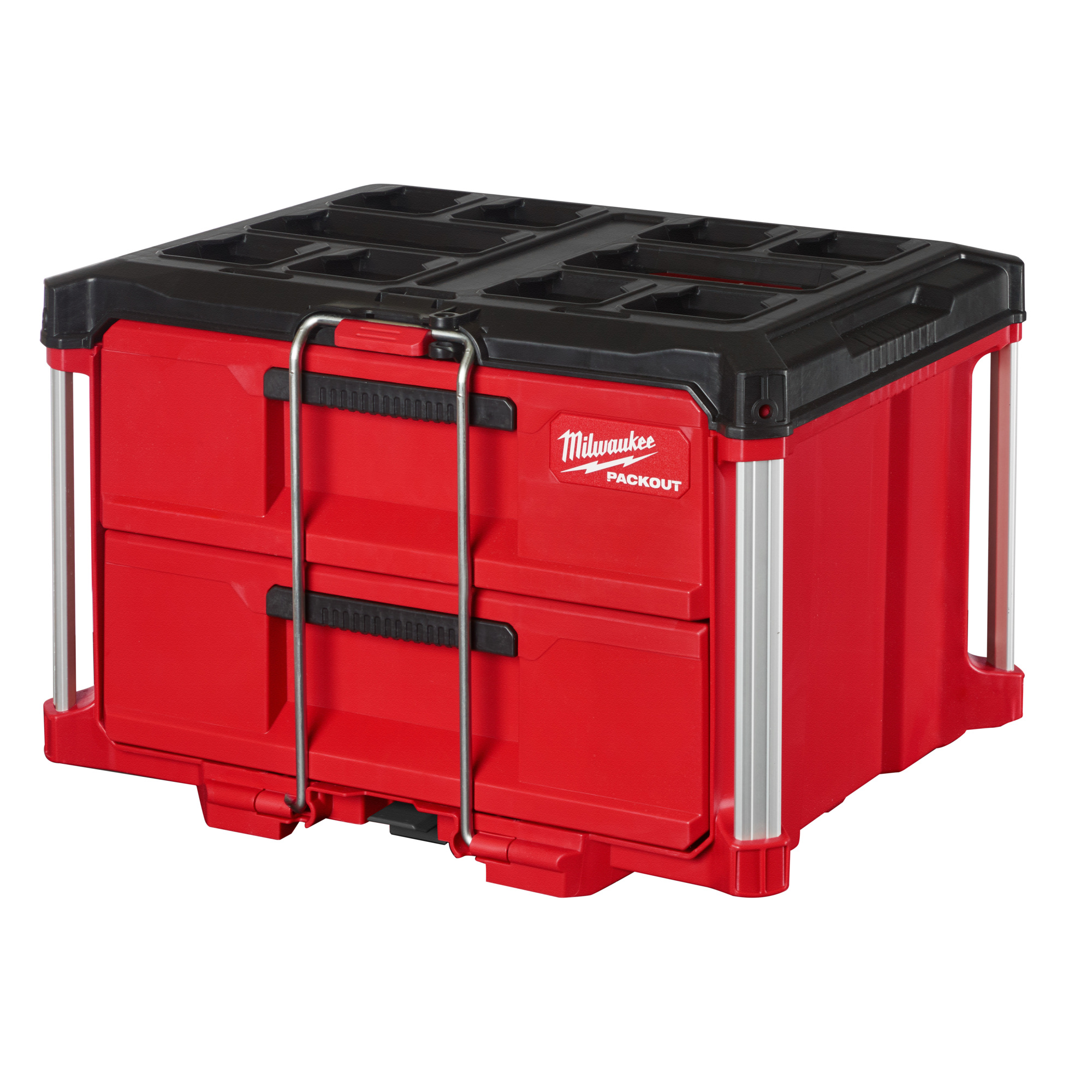 Milwaukee Packout 2-Drawer Tool Box, 16.3Inch L x 22.2Inch W x 14.3Inch H, Model 48-22-8442