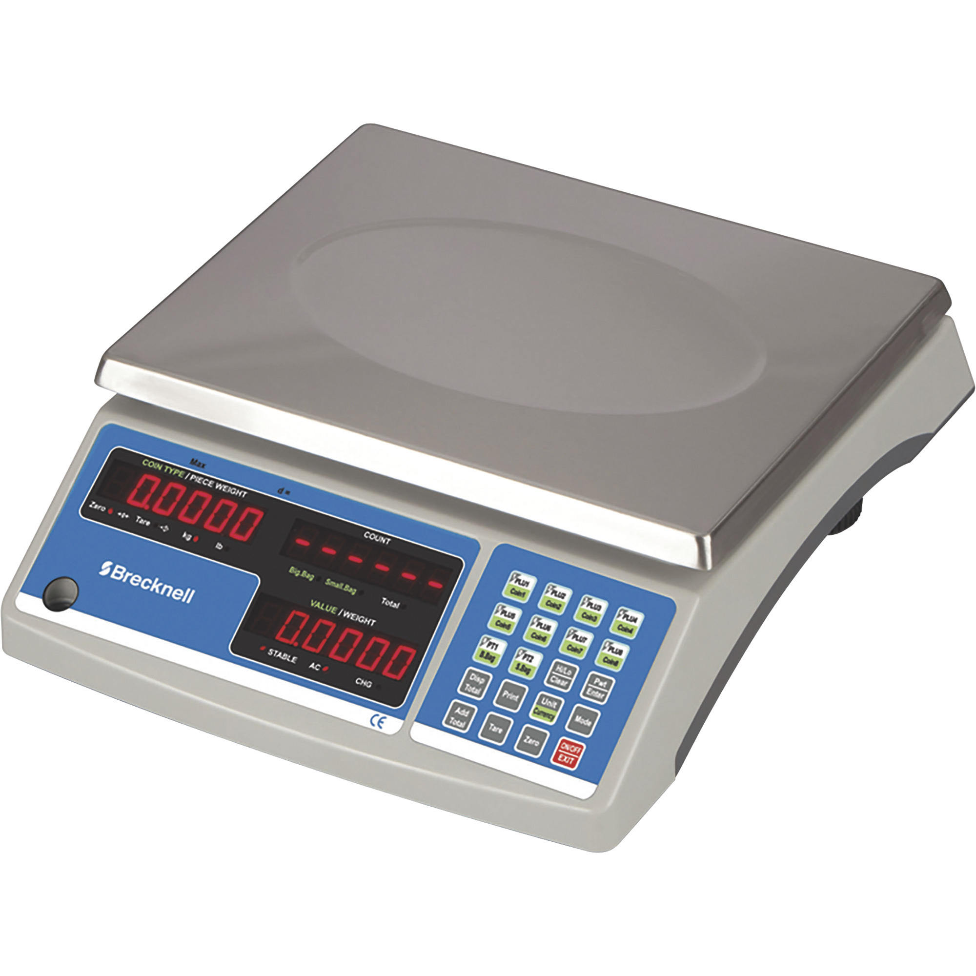 Brecknell Counting Scale, 12-Lb. Capacity, 0.0005lb. Display Increments, Model 816965005758