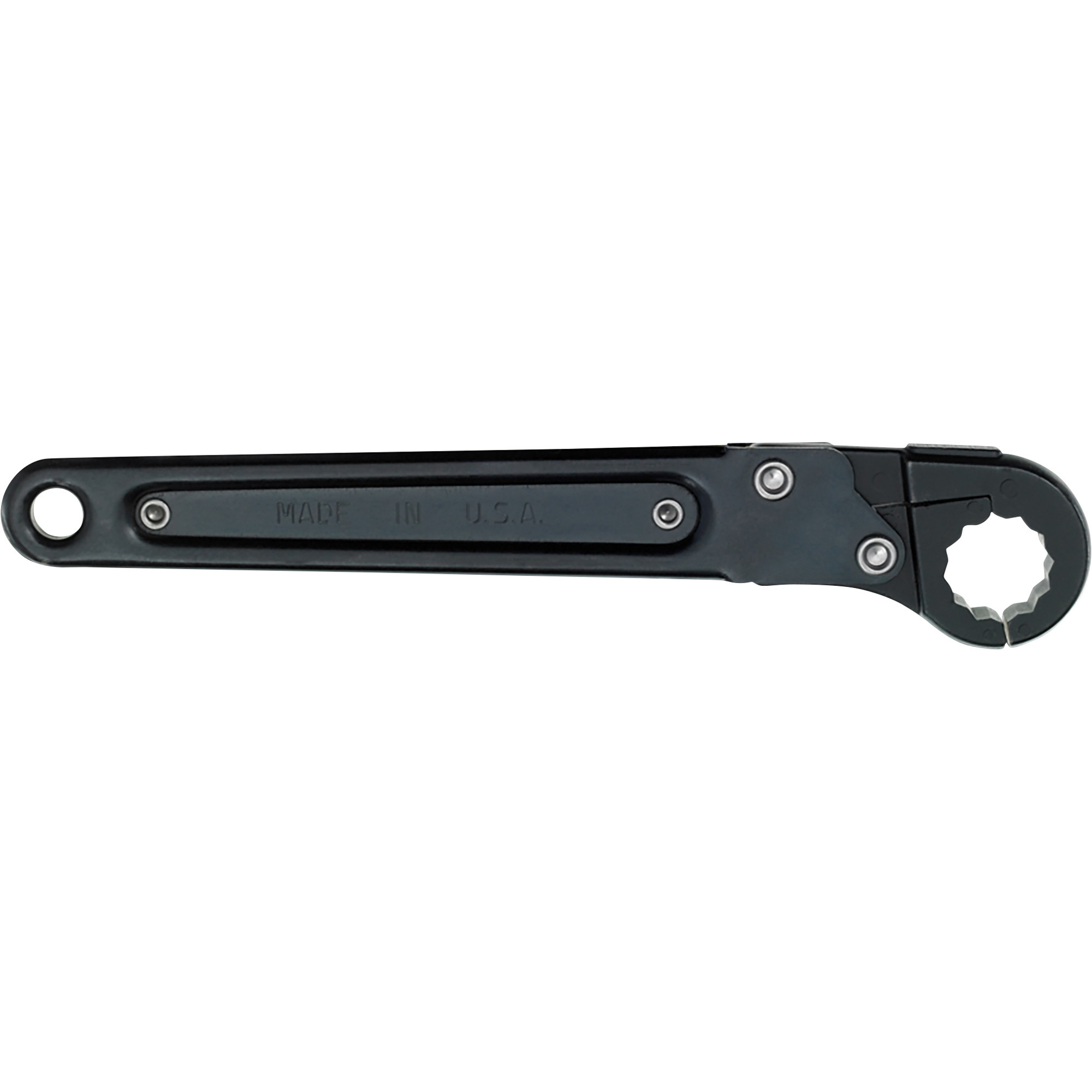 Proto Ratcheting Flare-Nut Wrench, 5/8Inch, 12 Point, Black Oxide Finish, Model J3820