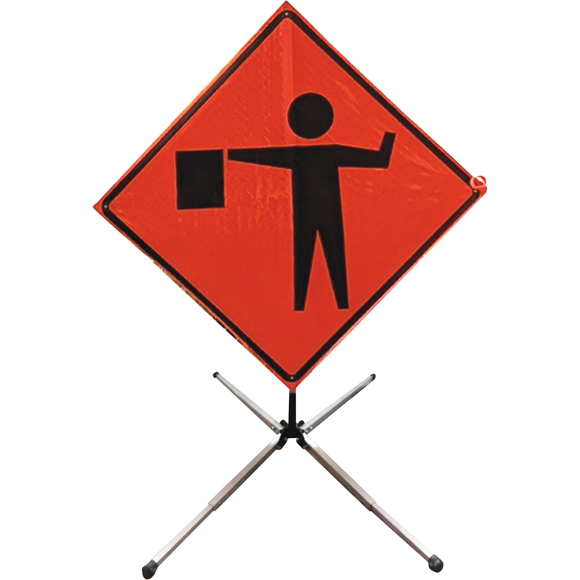 WATCHDOG Springless Sign Stand for Roll-Up Traffic Safety Sign â Aluminum, For 36Inch x 36Inch or 48Inch x 48Inch Sign â Model SS300A