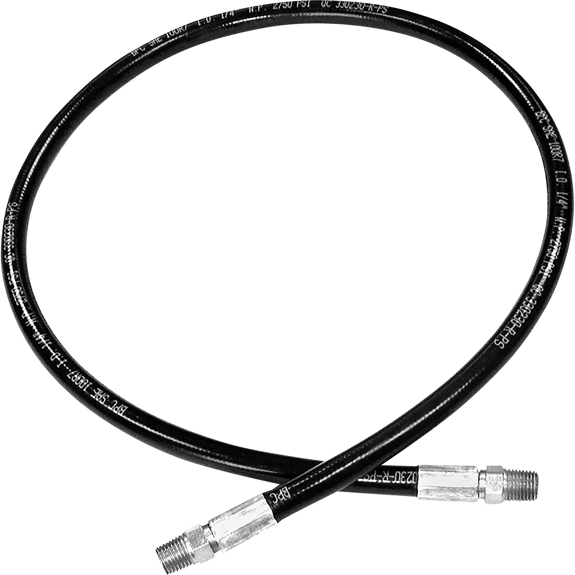 Buyers Products, S.A.M. Replacement Hose for Western Snowplows,1/4Inch x 38Inch, Model 1304225