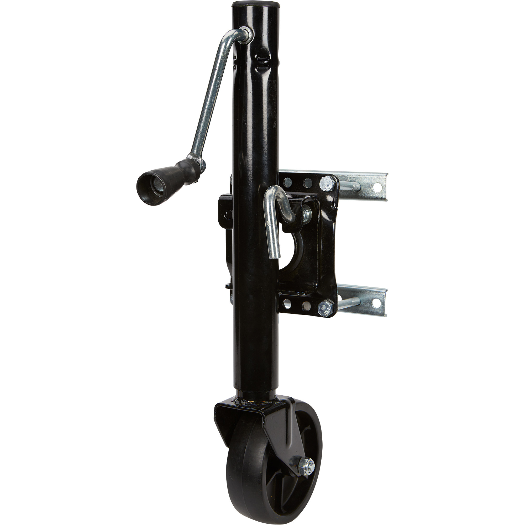 Ironton Bolt-On Sidewind Marine Swivel Jack, 1000-Lb. Capacity, Black