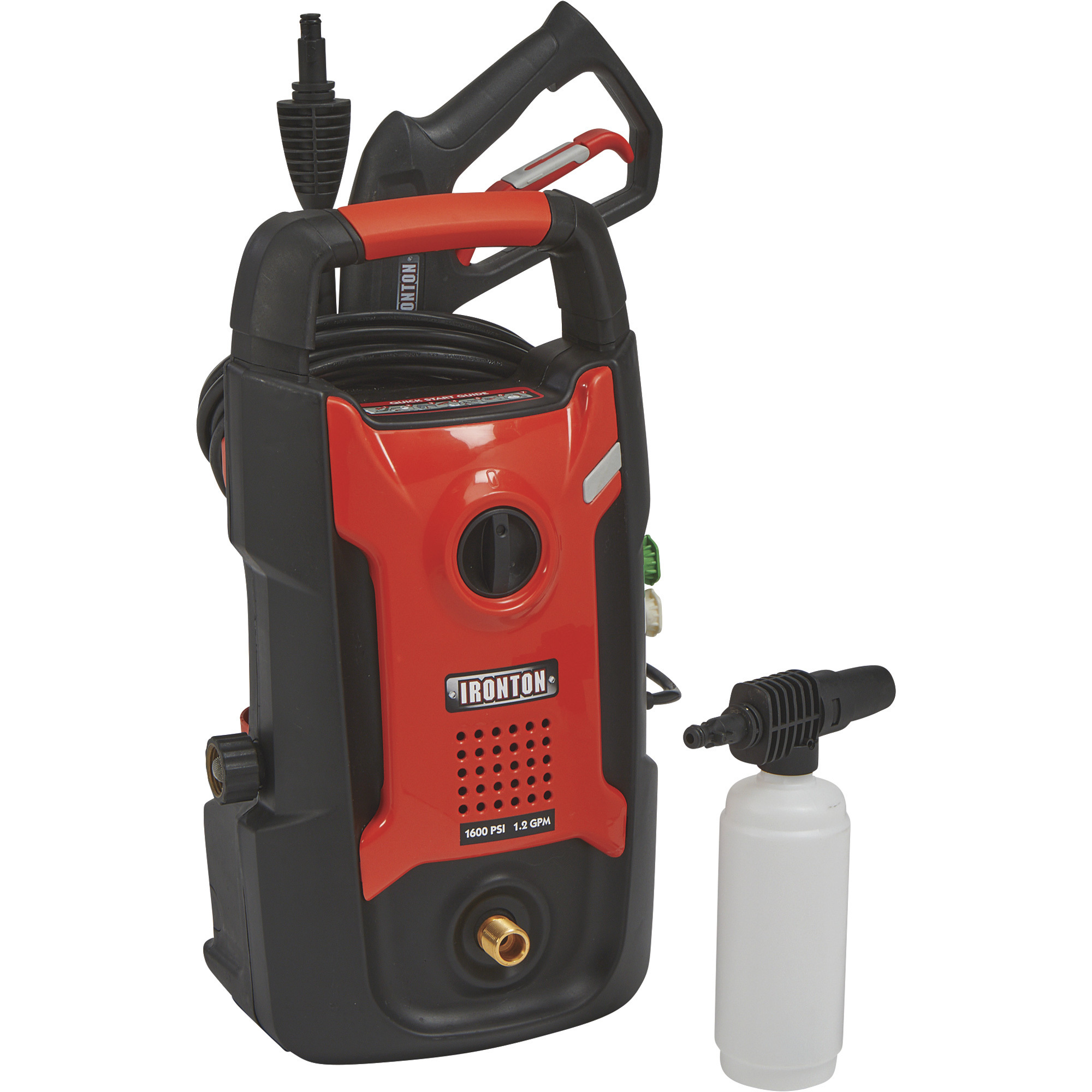 Ironton Electric Cold Water Pressure Washer â 1600 PSI, 1.2 GPM