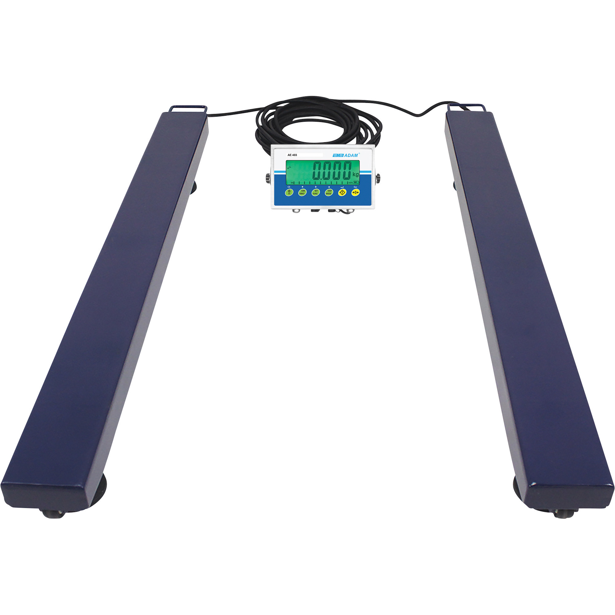 Adam Equipment Pallet Beam Set with LCD Scale, 6600-Lb. Capacity, 2 Beams, AELP 3000 (AE 403)