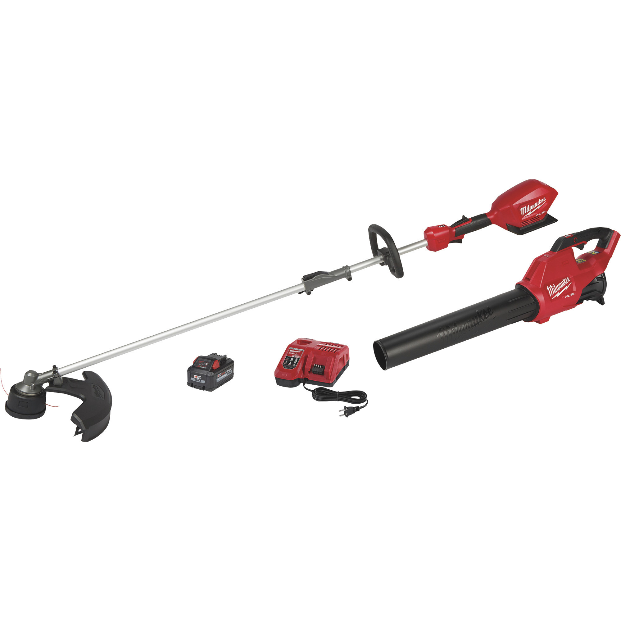 Milwaukee M18 FUEL 2-Tool Cordless String Trimmer/Blower Combo Kit, Complete 18V Lithium-Ion System, Model 3000-21