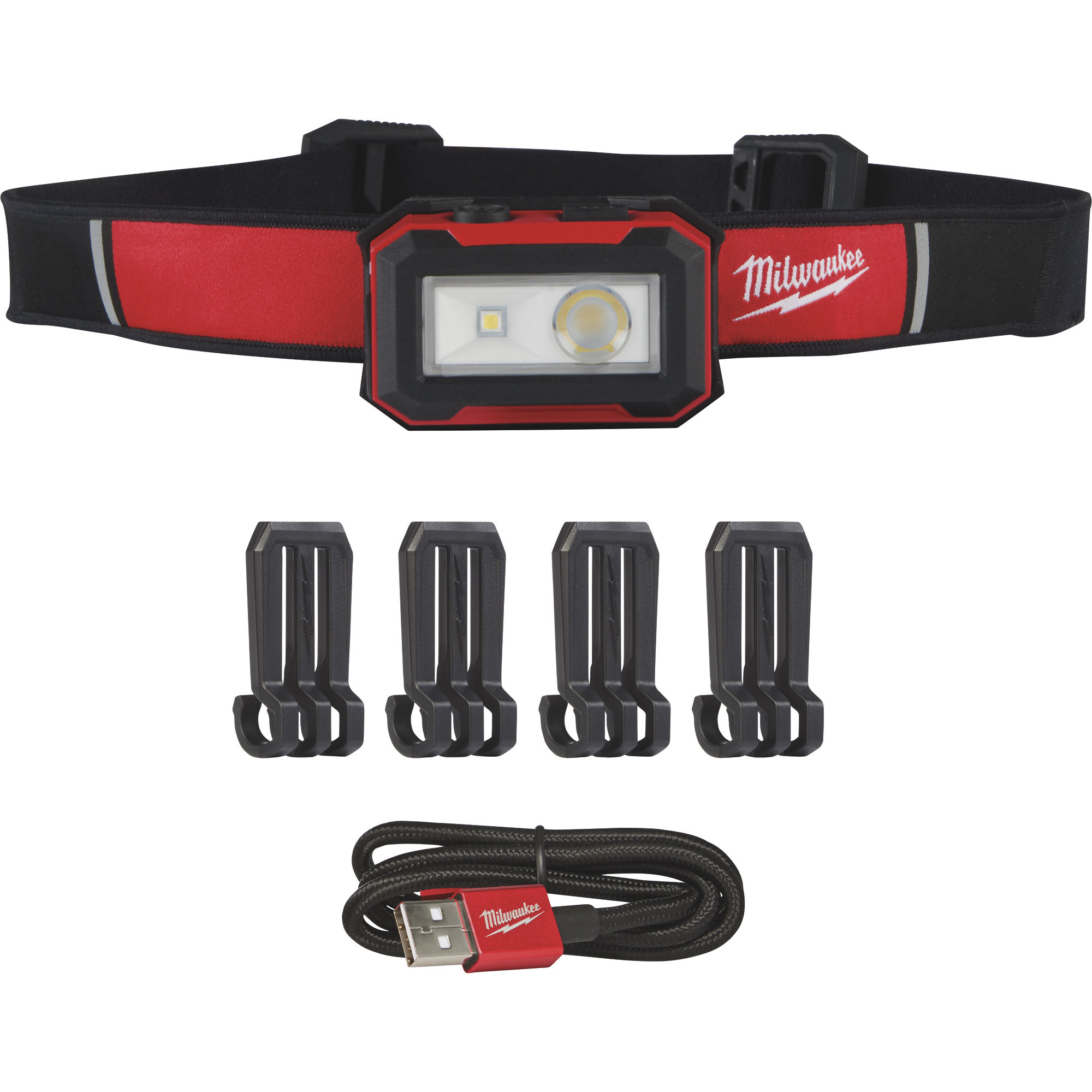 Milwaukee Rechargeable Magnetic Task Light with Head Strap, 2.2Inch L x 1.5Inch W x 1.25Inch H, Model 2012R