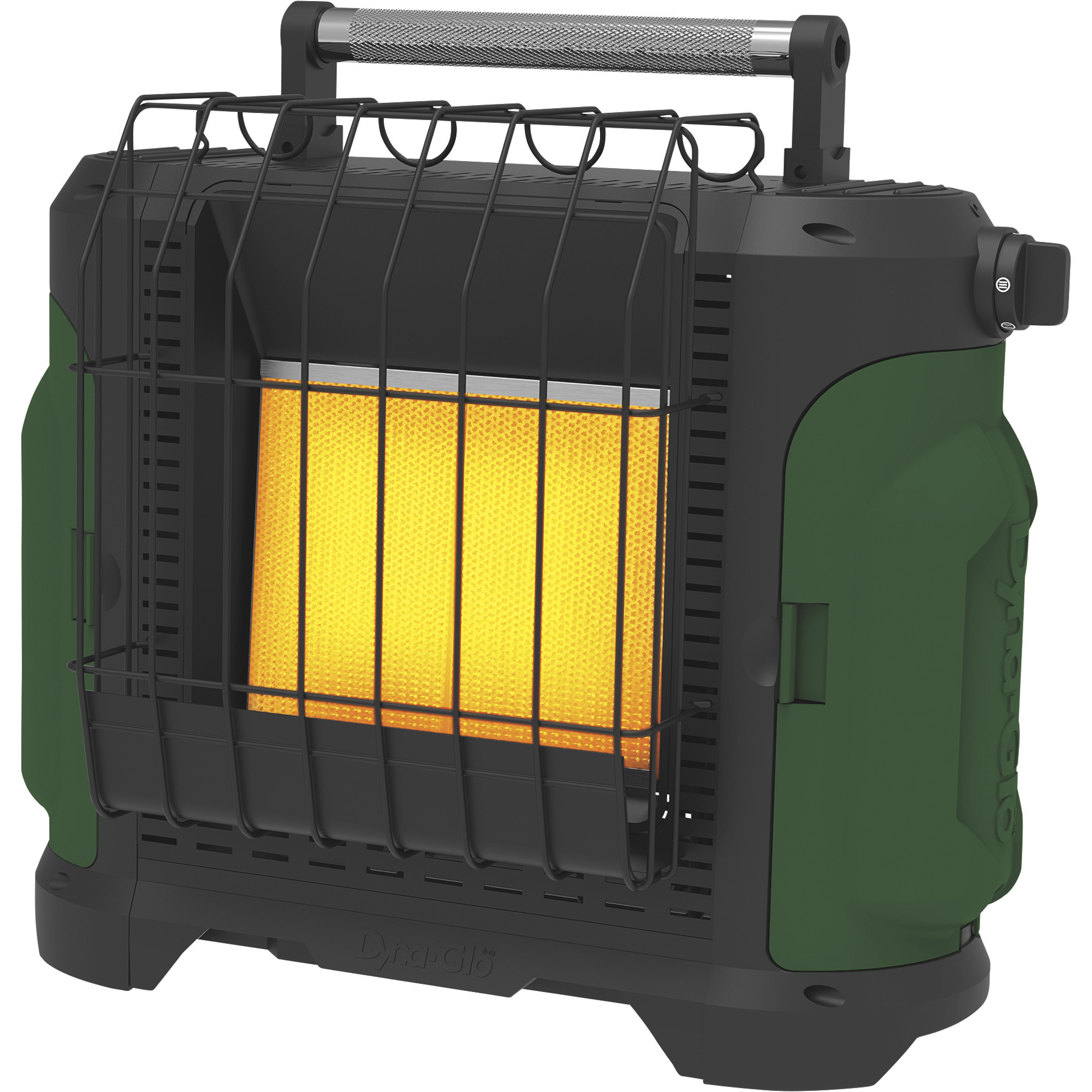 Dyna-Glo Delux Green Portable Heater, 5500-18.000 BTU, 450 Sq. Ft. Capacity, Model GG18G