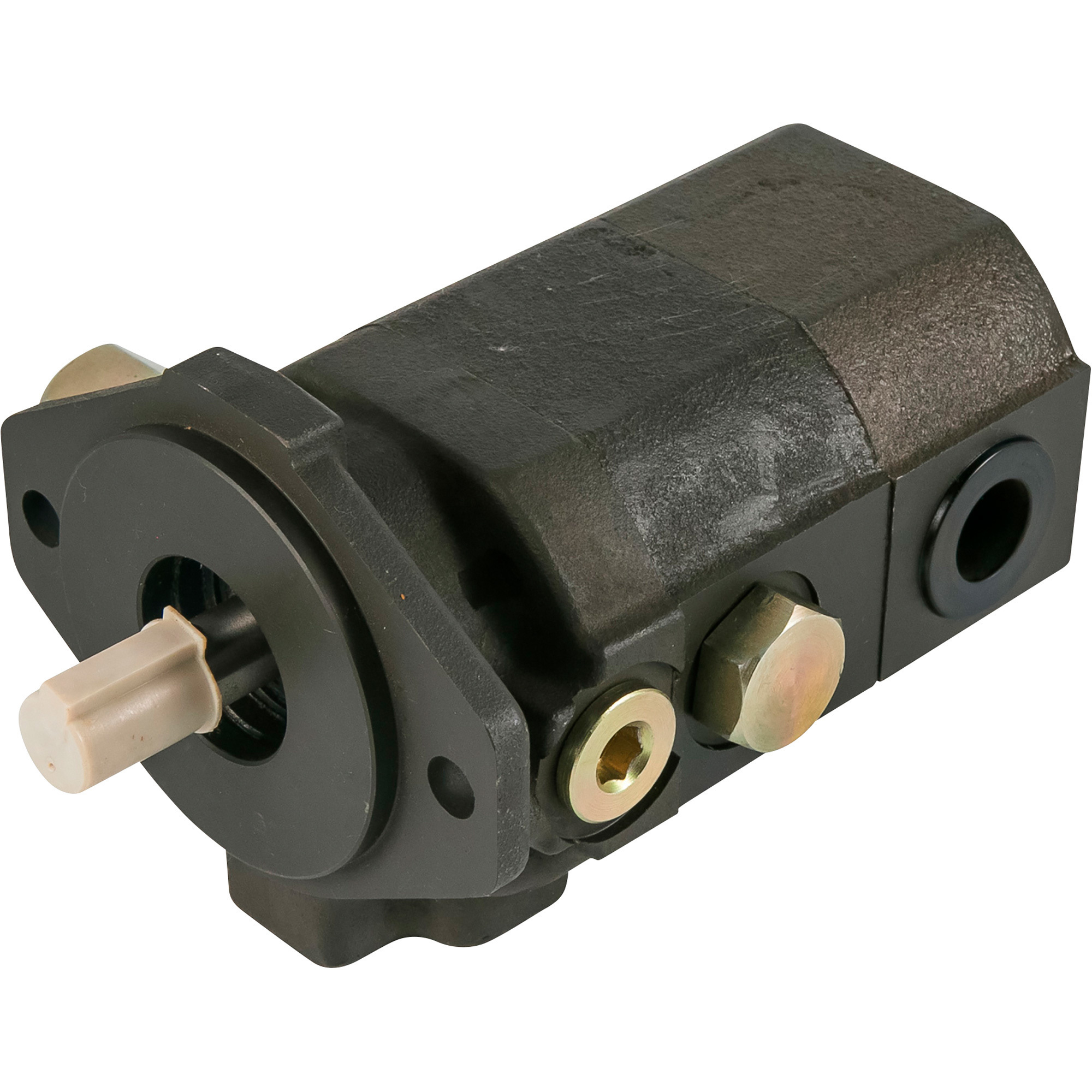 NorTrac Cast Iron Two-Stage High/Low Hydraulic Gear Pump, 22 GPM, 5/8Inch Diameter Shaft, Model CBT-15.2/7.6