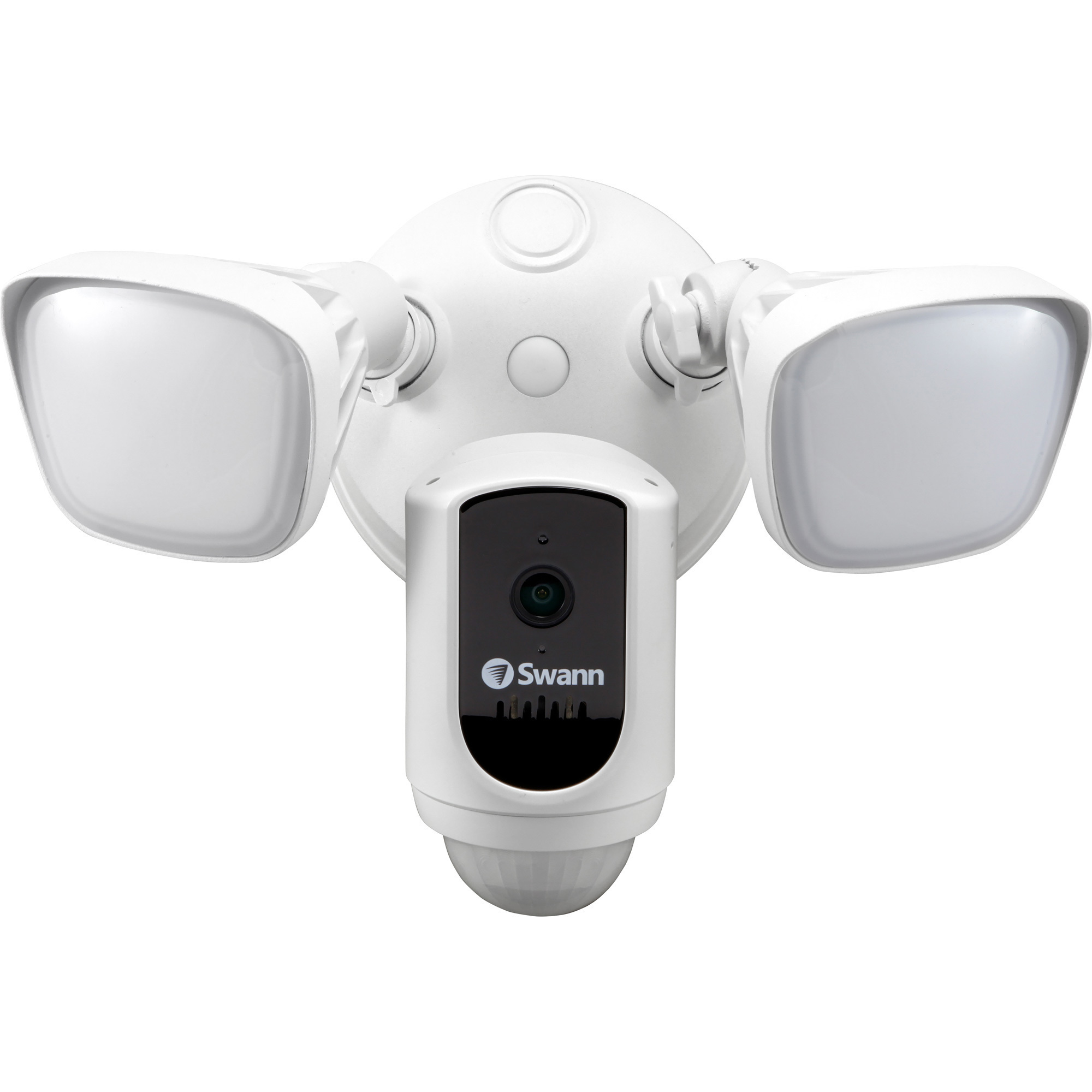 Swann Communications Floodlight Security Camera â 2400 Lumens, White, Model SWIFI-FLOCAM2W-US