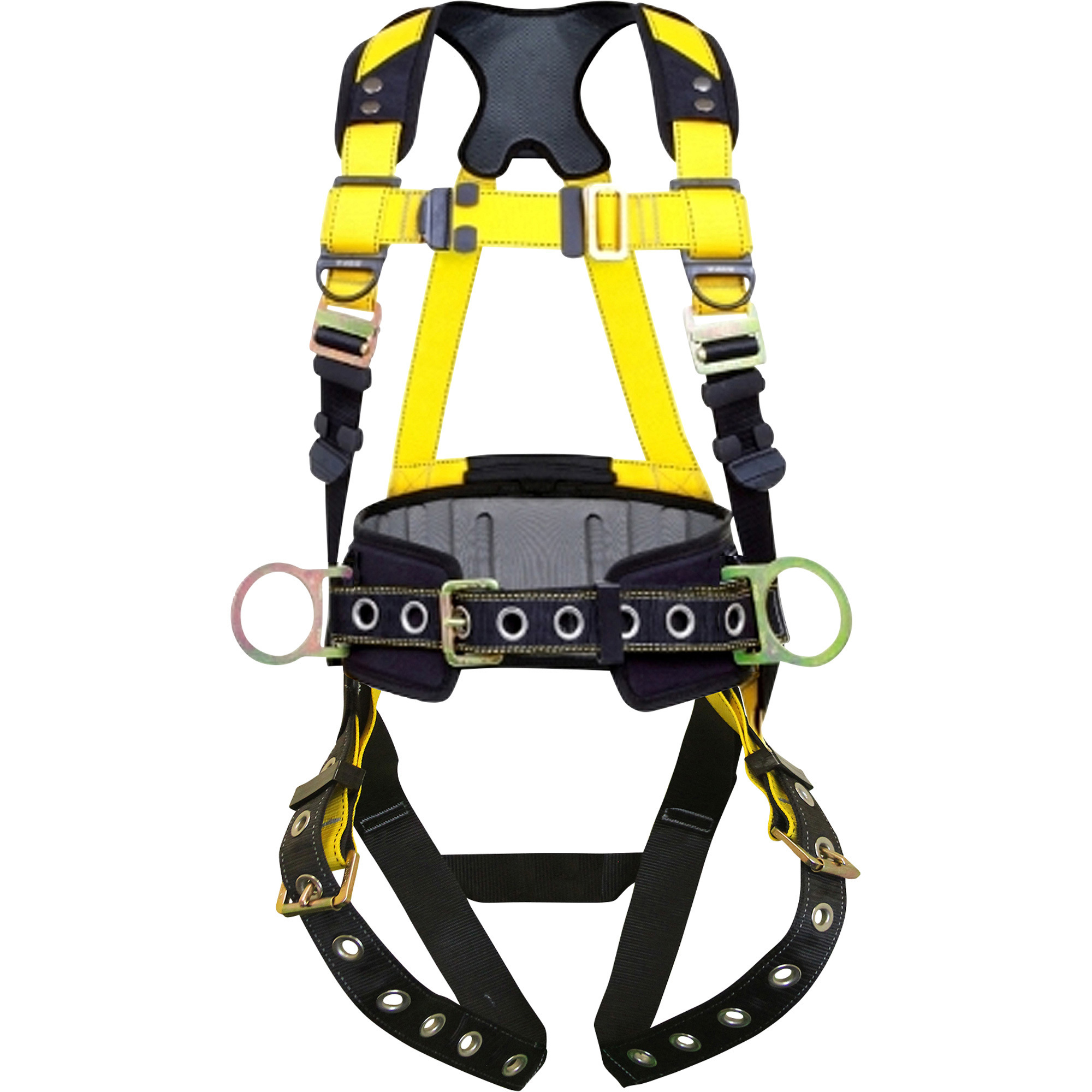 Guardian Fall Protection Series 3 Full Body Safety Harness with Waist Pad, Medium/Large, Model 37193S