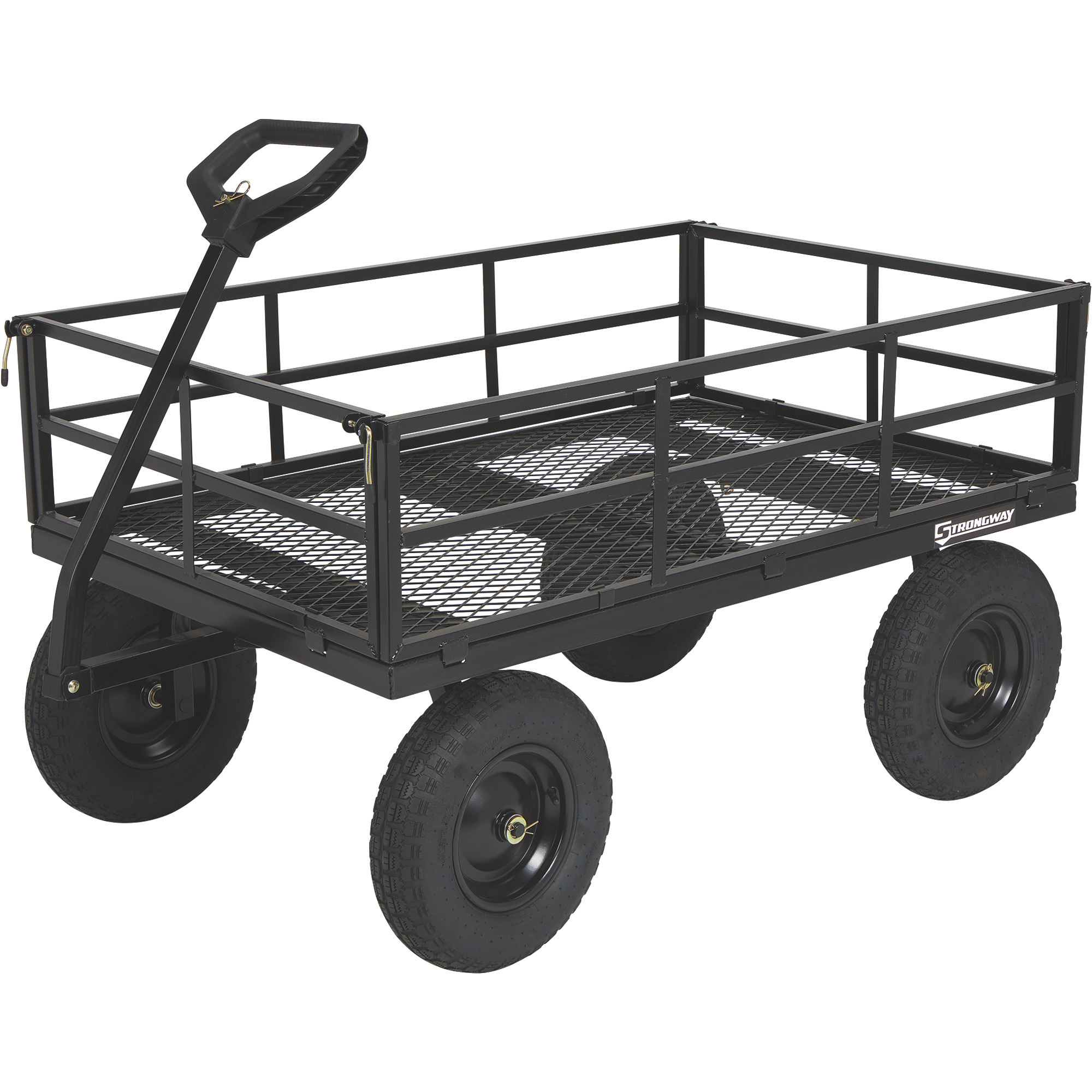Strongway Steel Cart, 1500-Lb., 12 Cu. Ft. Capacity, 52Inch L x 34.7Inch W x 30.5Inch H, Model STR1500