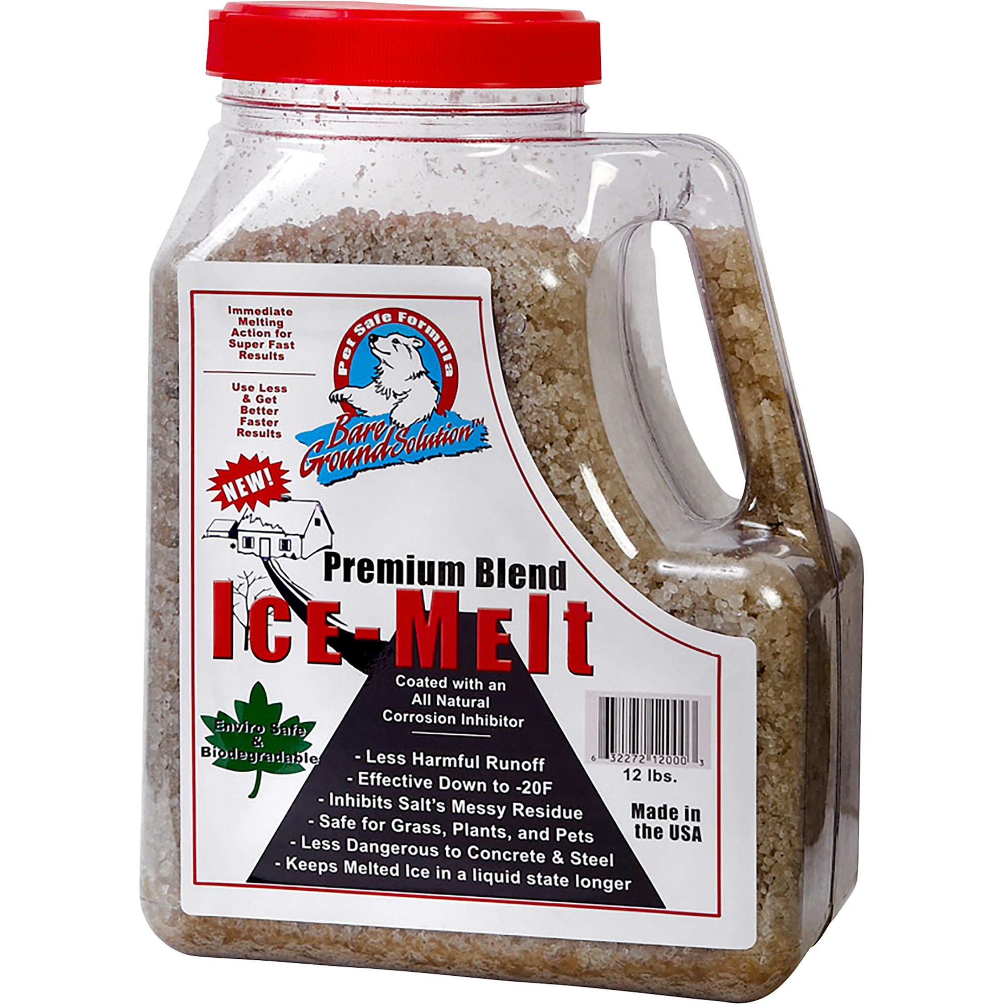 Bare Ground Ice Melt, 12-Lb. Salt Jug