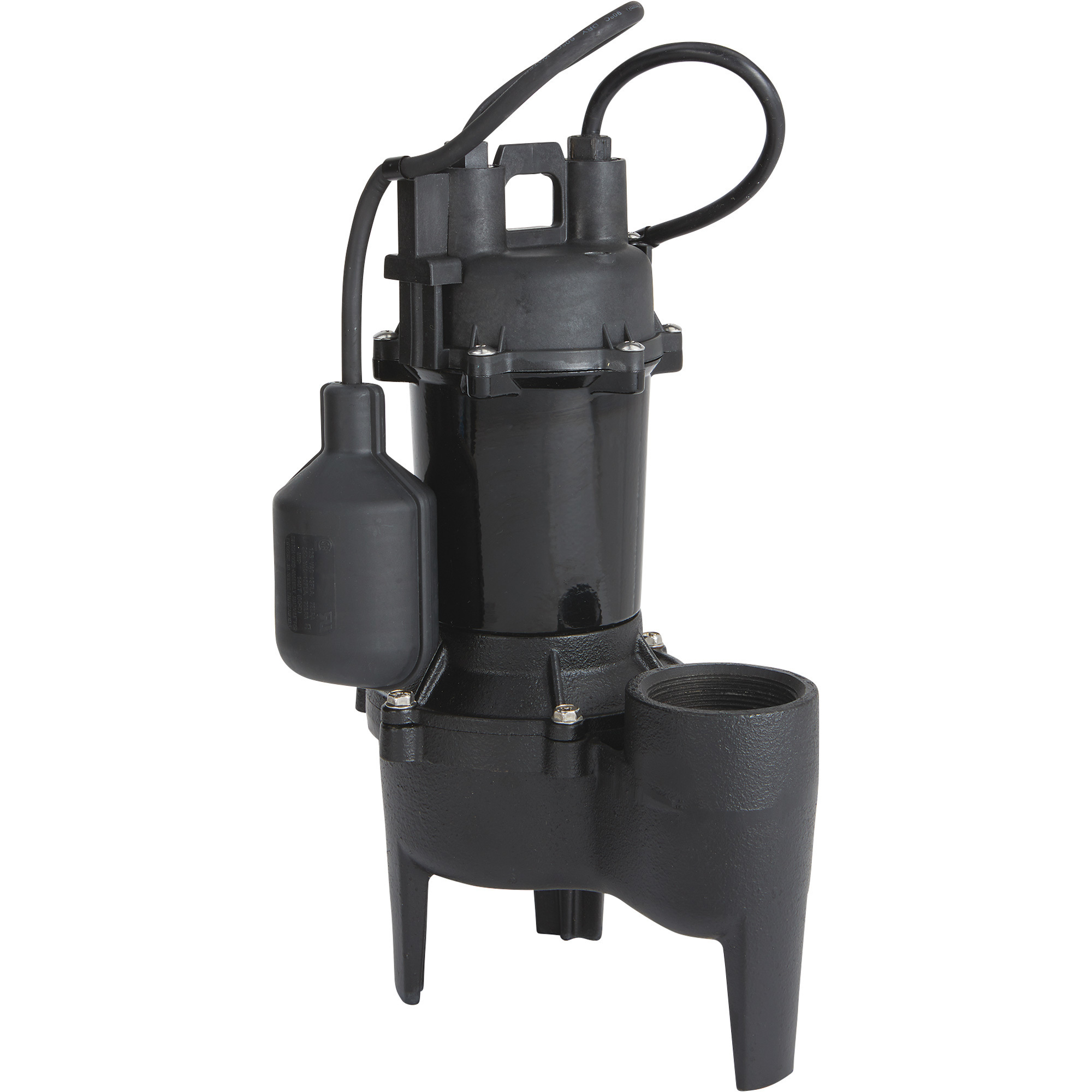 Ironton Cast Iron Sewage Pump, 4,600 GPH, 1/2 HP, 2Inch Port