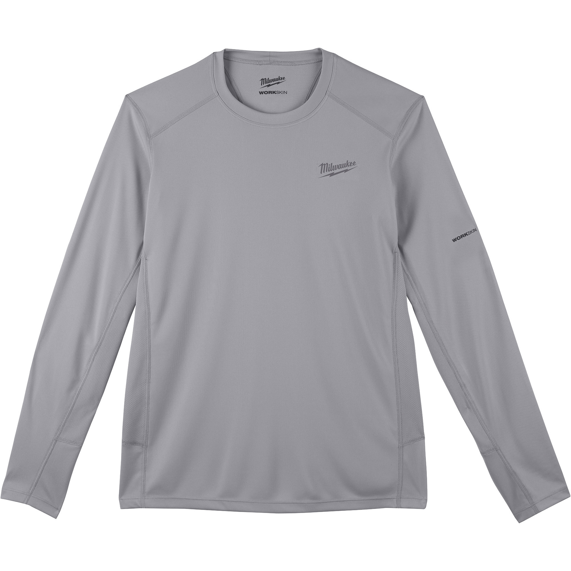 Milwaukee Men's WORKSKIN Lightweight Long-Sleeve Base Layer Shirt, Gray, XL, Model 415G-XL