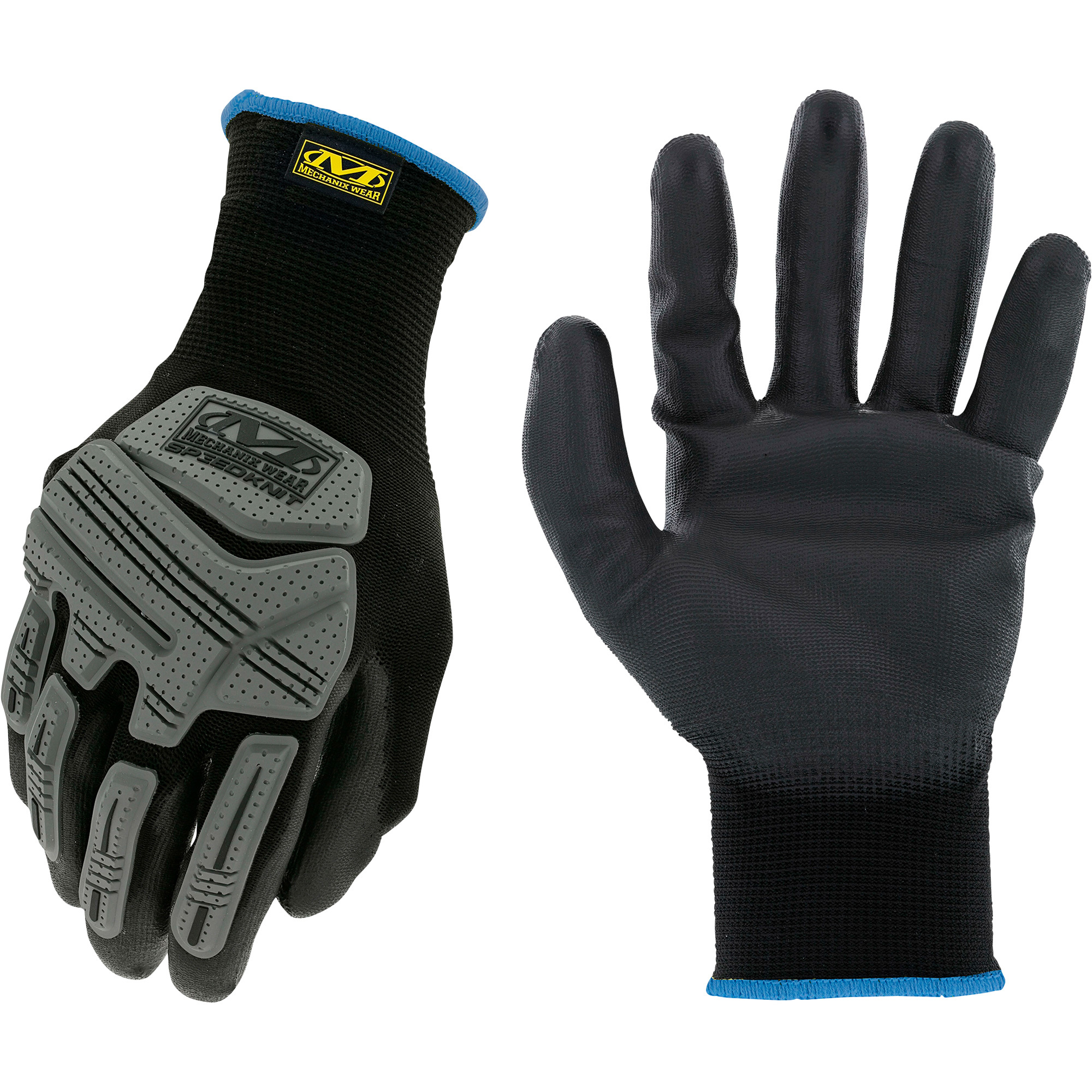 Mechanix Wear Men's SpeedKnit Impact Work Gloves â Black, Large/XL, Model 575246291
