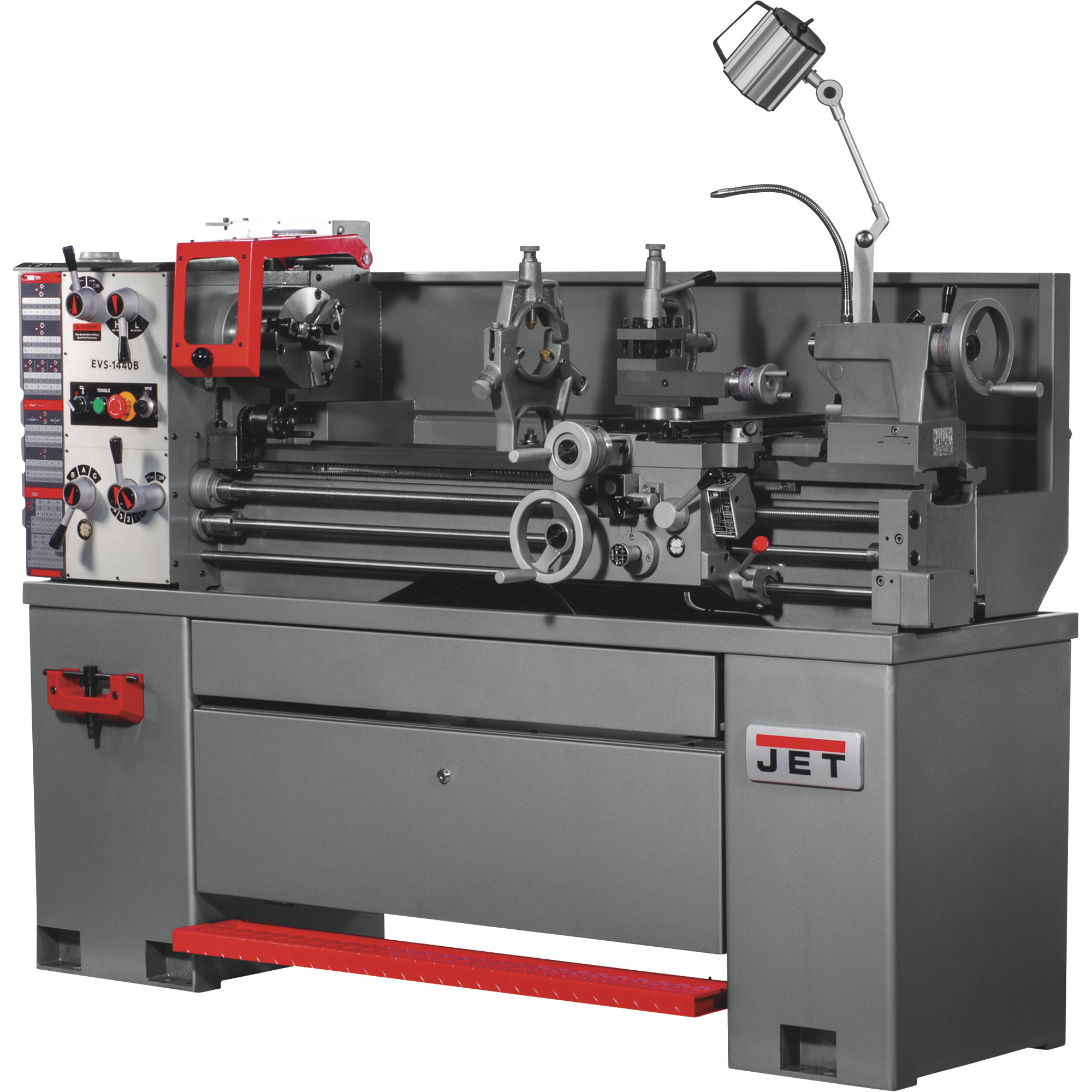 JET 14Inch x 40Inch Electronic Variable-Speed Lathe — 3 HP, 230/460V, Model EVS-1440B -  311440