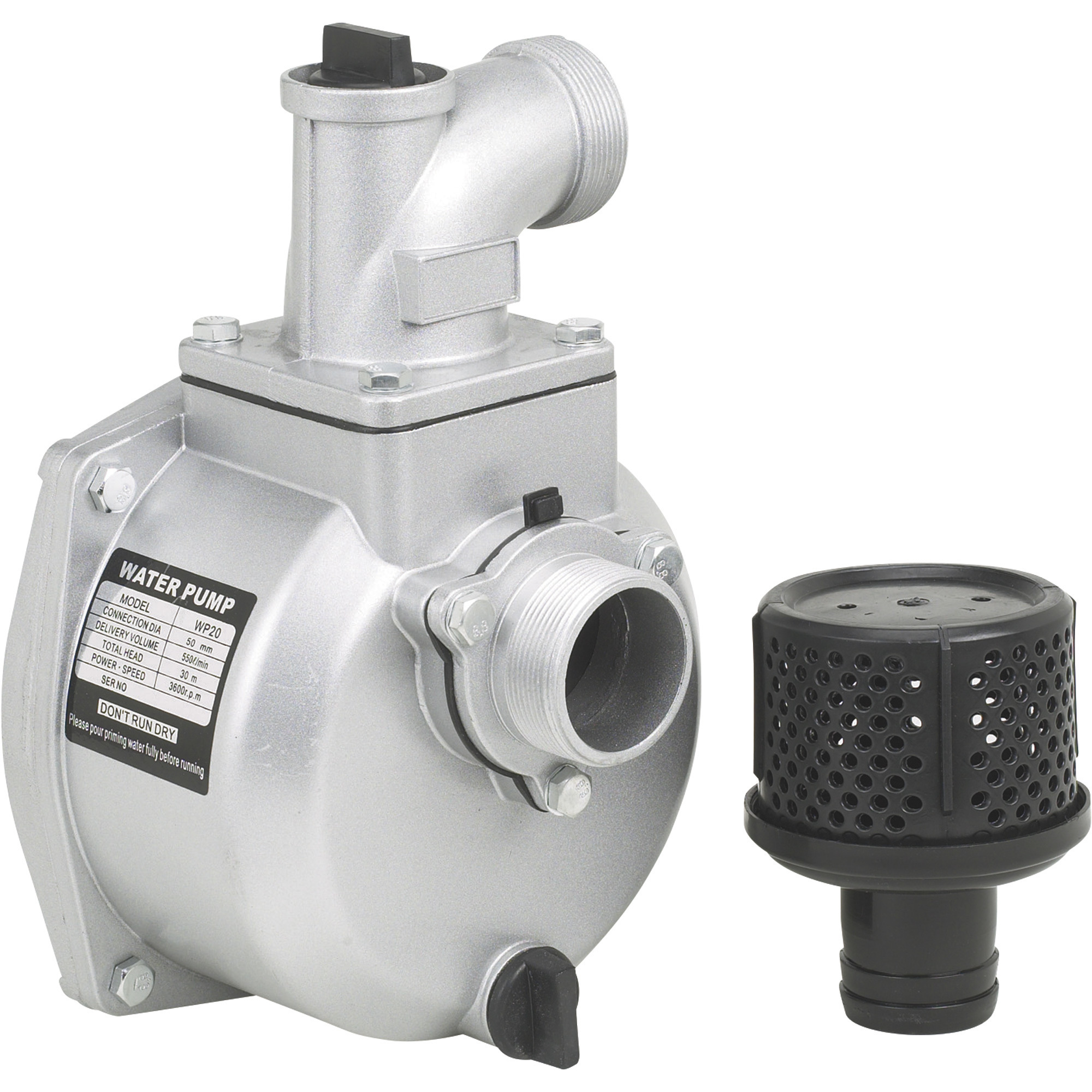 Semi-Trash Water Pump ONLY â 2Inch Ports, 7,860 GPH