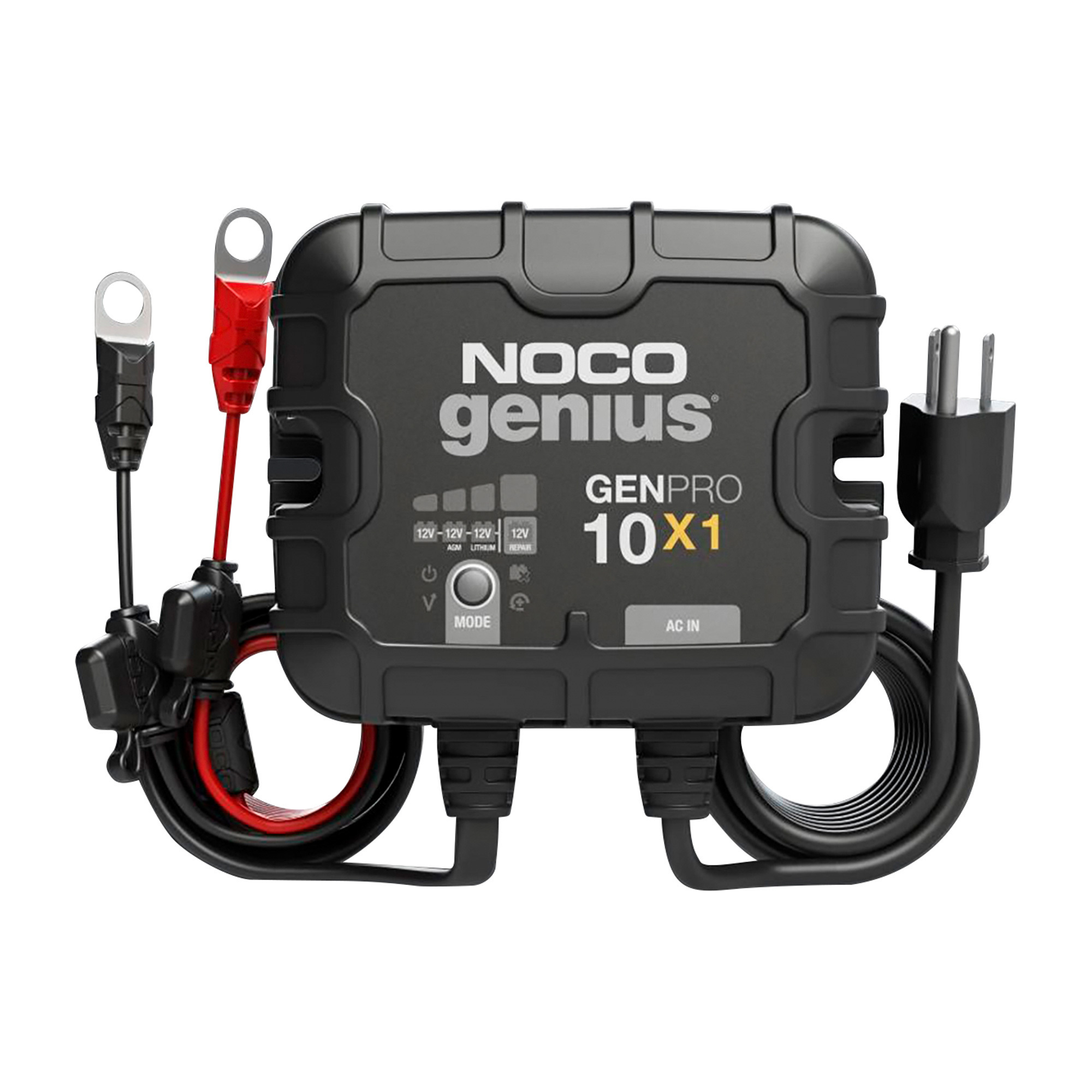 Noco Genius Onboard Battery Charger/Maintainer/Desulfator â 1 Bank, 10 Amps, Model GENPRO10X1