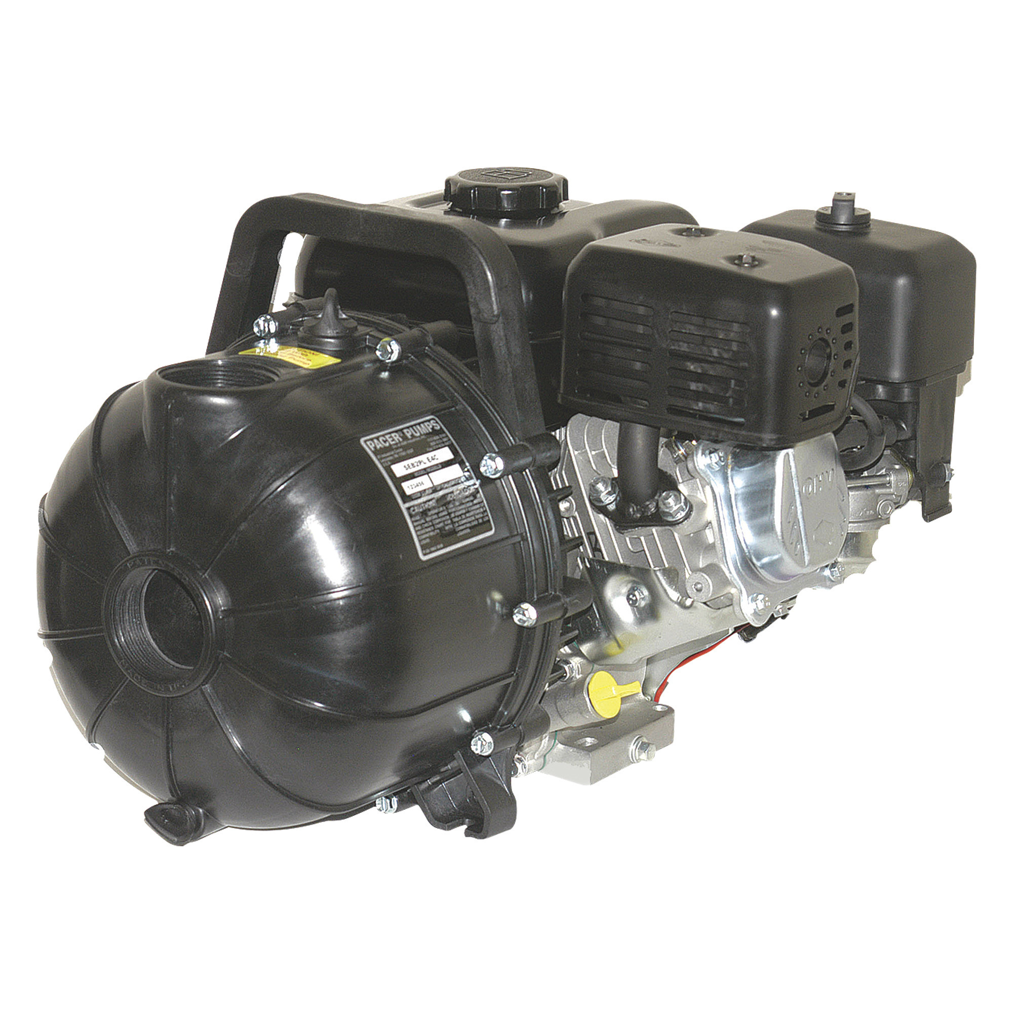 Pacer Self-Priming Ag Chemical Water Pump, 9000 GPH, 2Inch Ports, 127cc Briggs & Stratton 550 Series OHV Engine, Model SE2PL E550